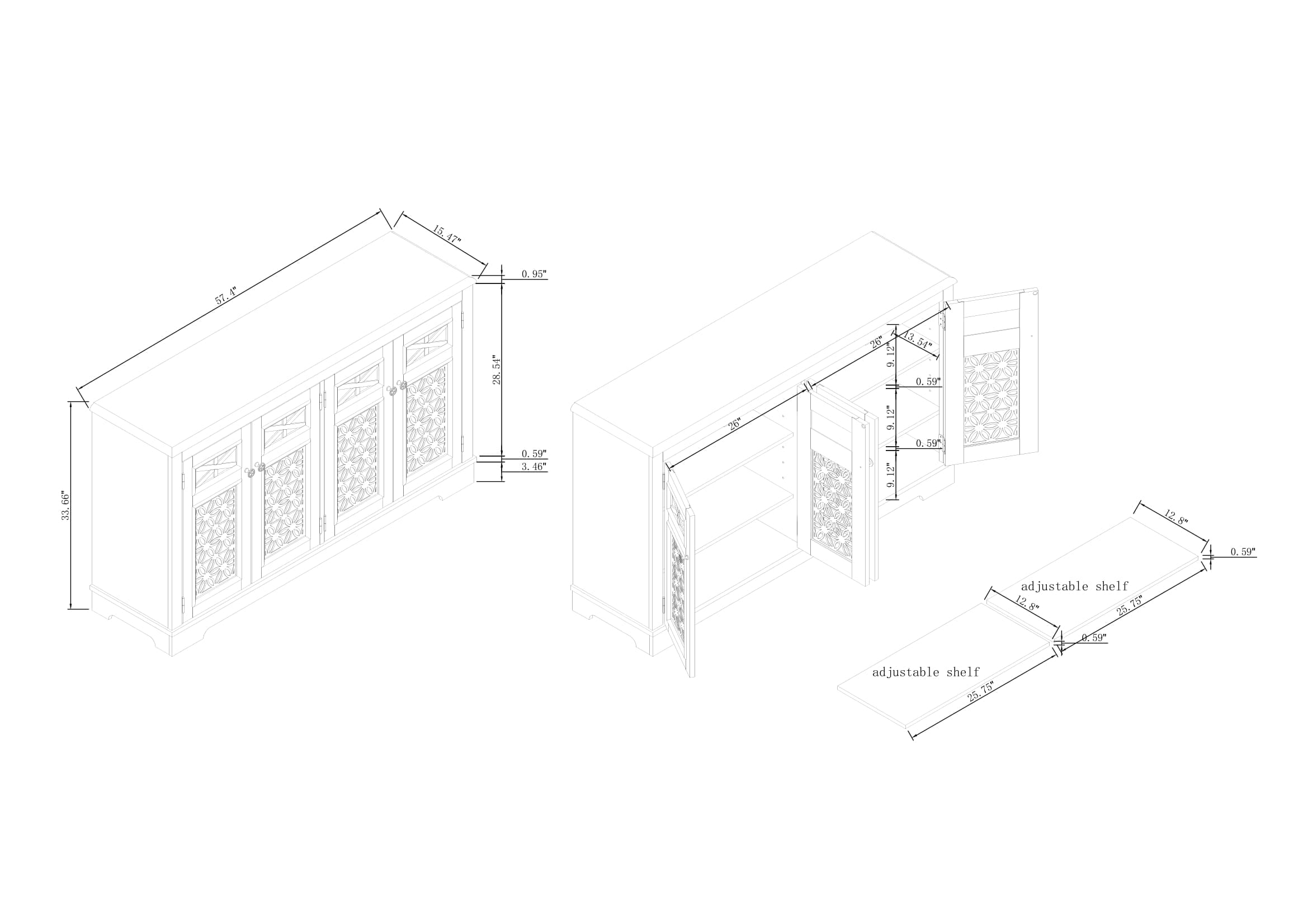 Festivo FCB24136 Pull-Out-Cabinet-Baskets - View #10