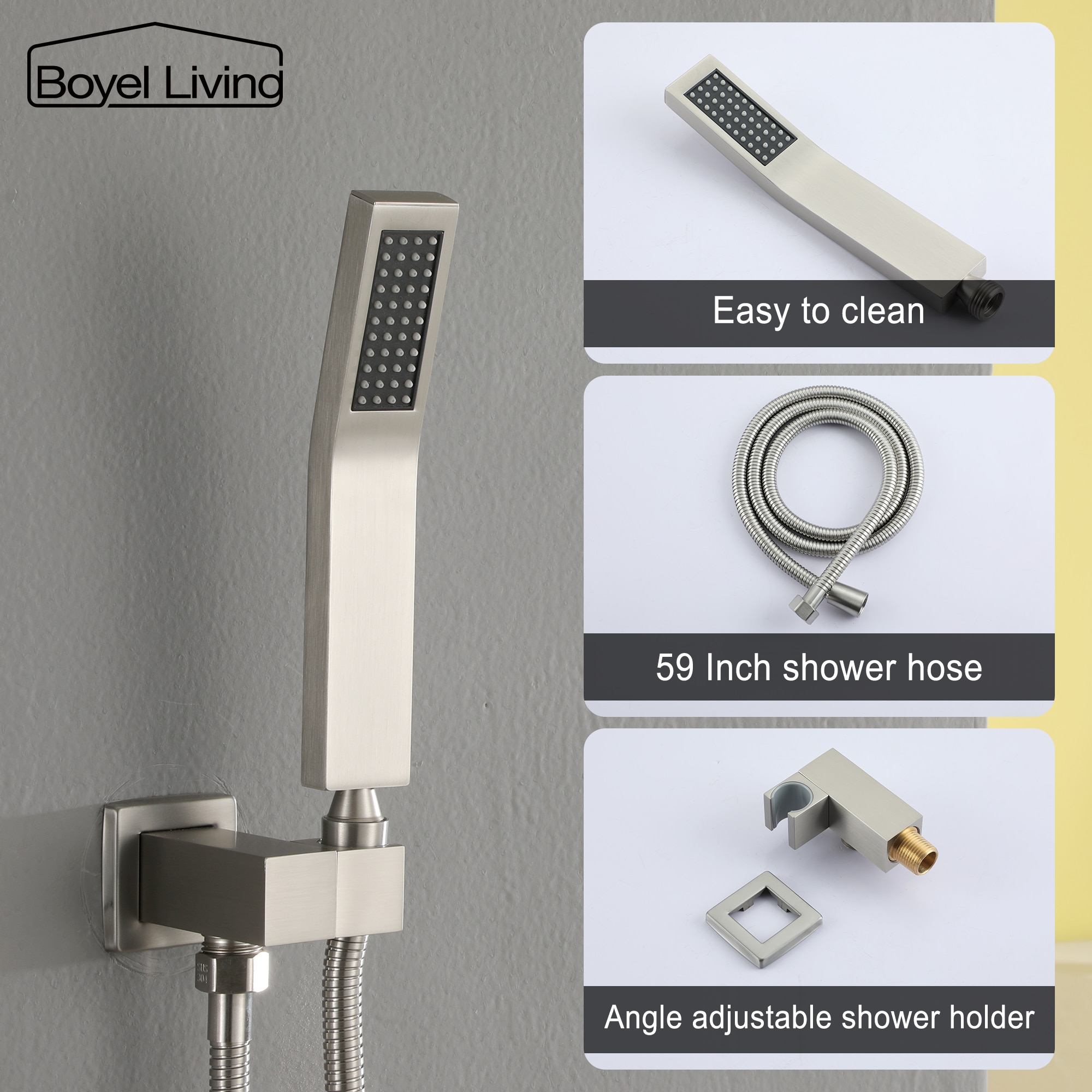 CASAINC AM-N101-RO-MB Showerhead-Bar-Panels - View #4