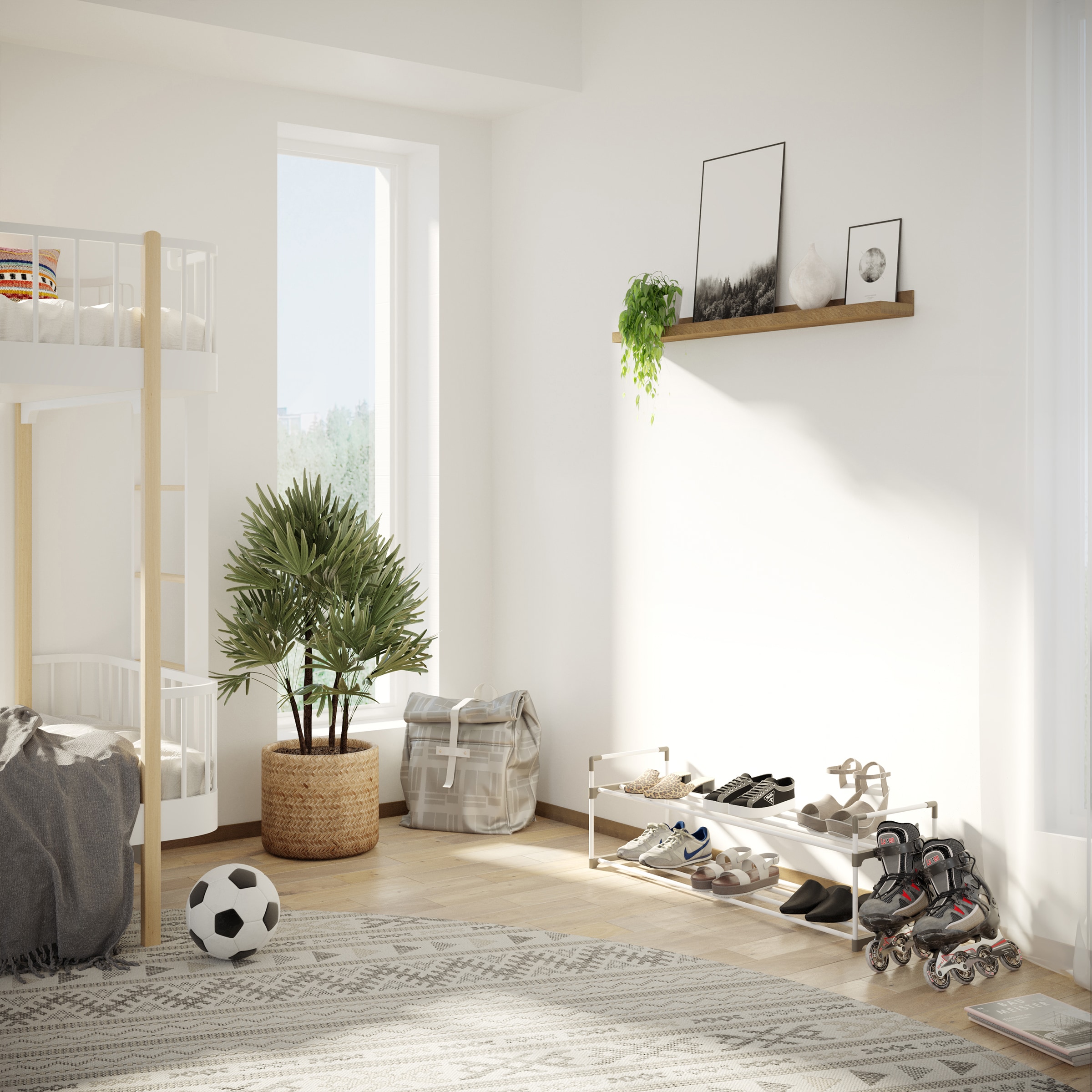 Home-Complete HC-2101-WHT Shoe-Racks - View #6