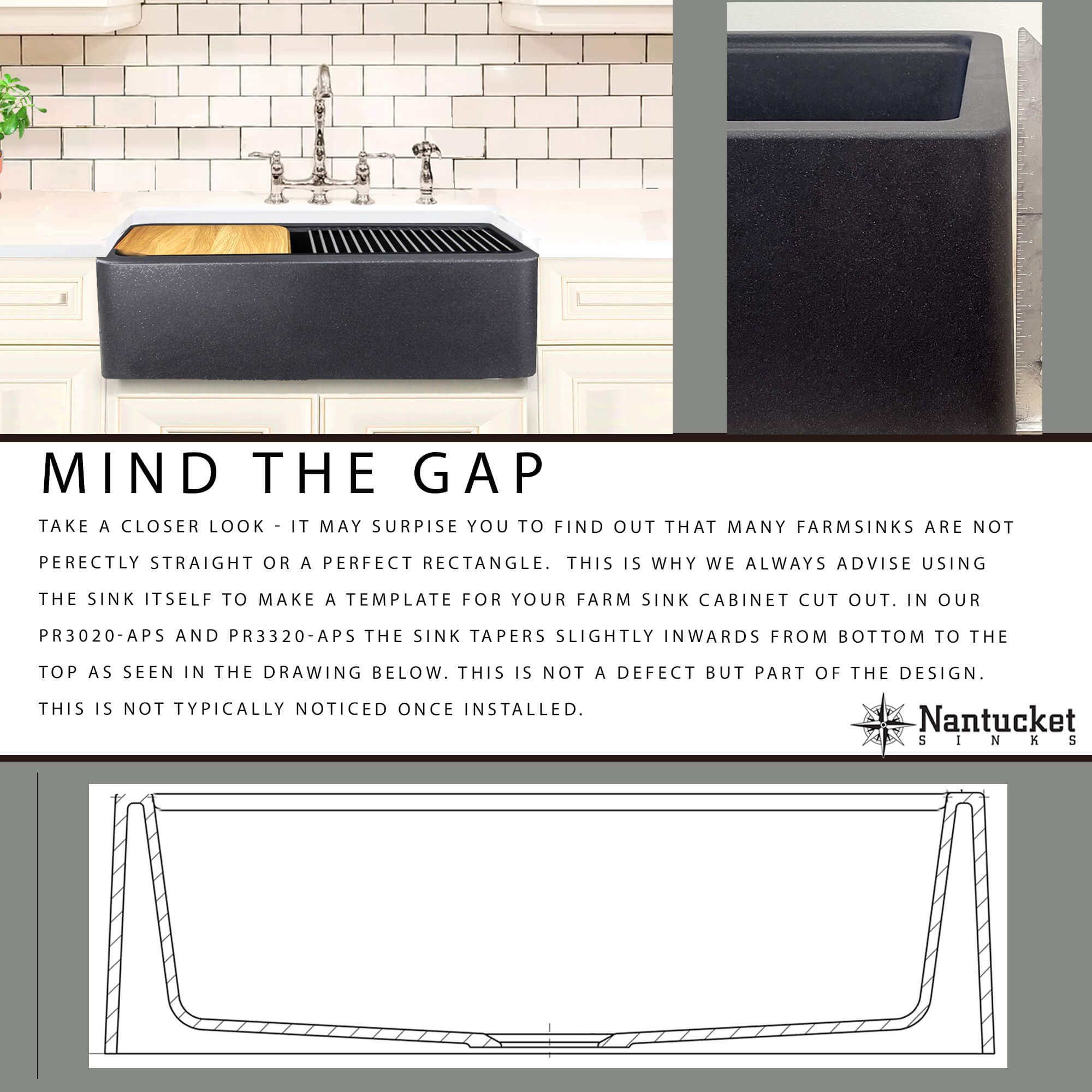 Nantucket PR3320-APS-TI Kitchen-Sinks - View #7