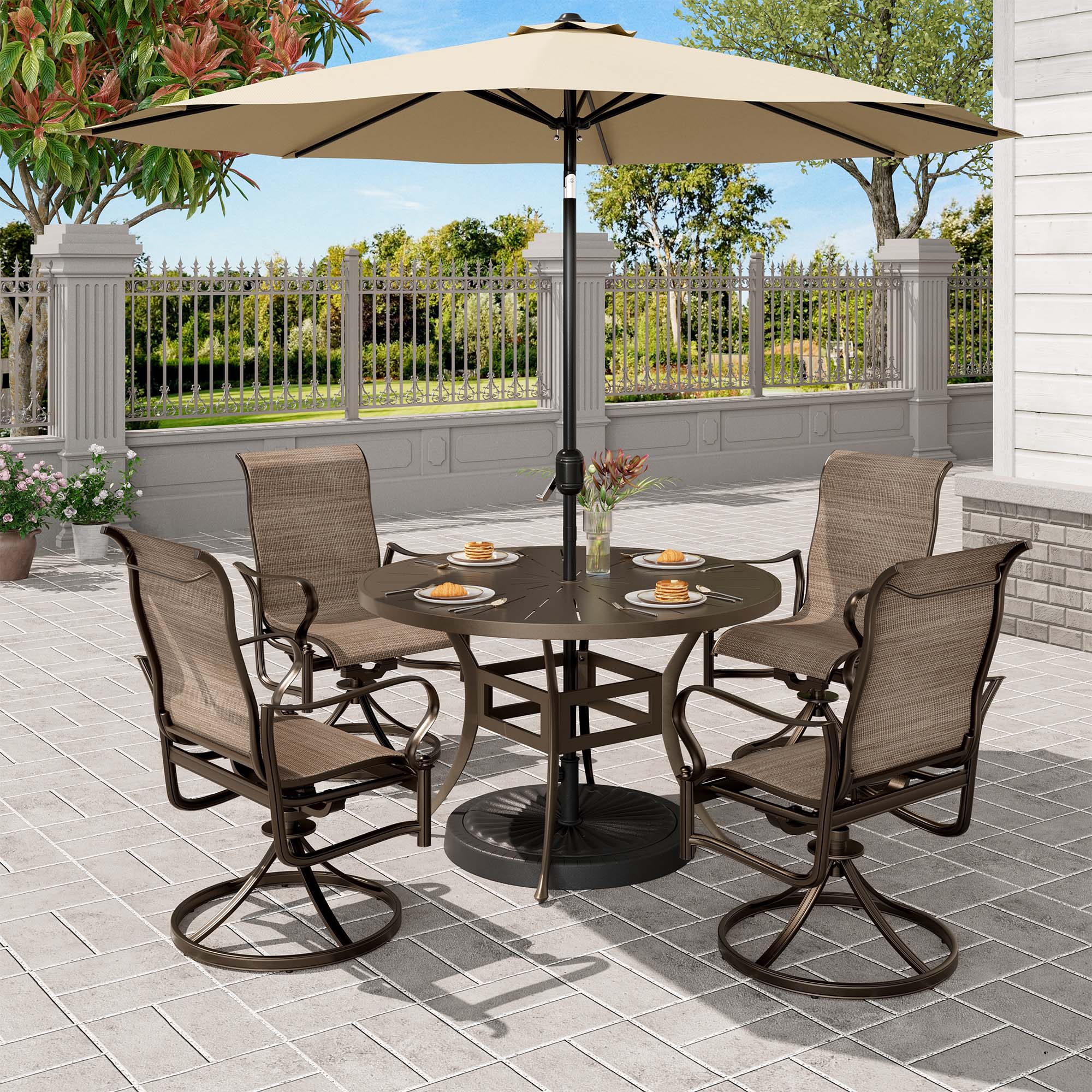 Clihome CL-ODTCJ0CR Patio-Dining-Sets - View #3