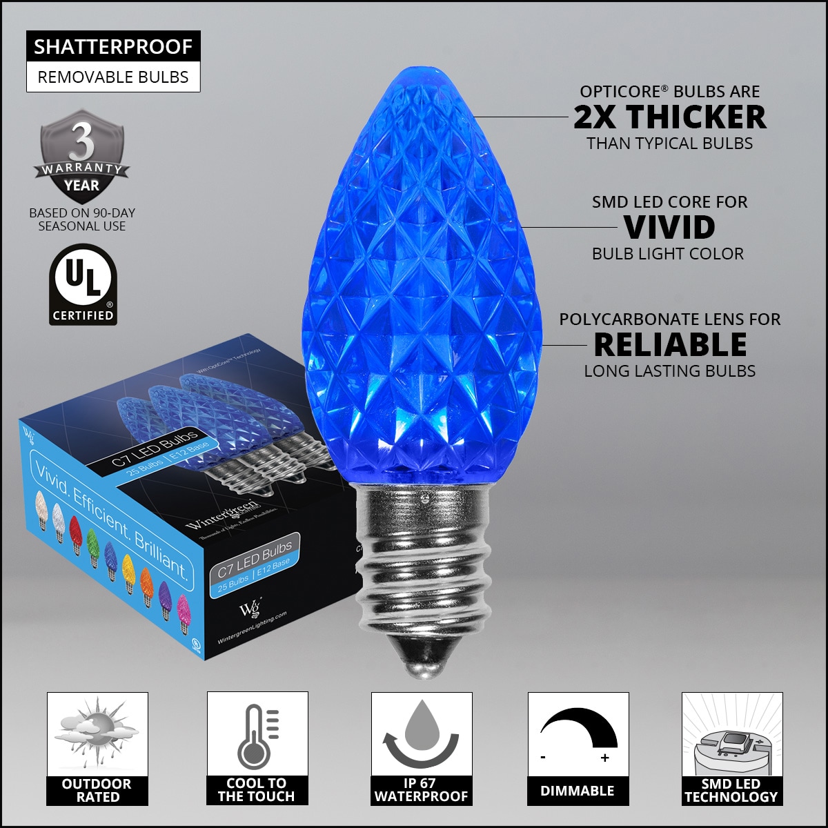 Wintergreen Lighting 72619 String-Light-Bulbs-Fuses - View #2