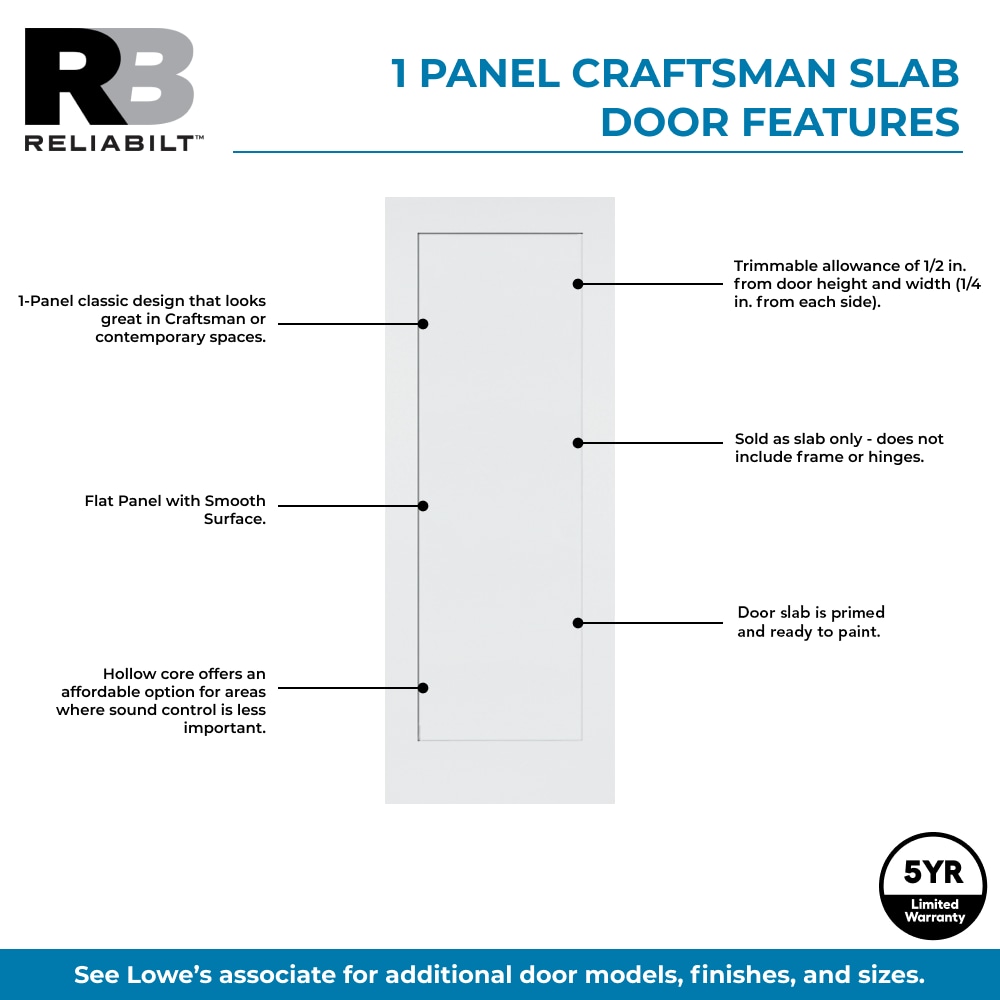 RELIABILT PRO10125174 Slab-Doors - View #2