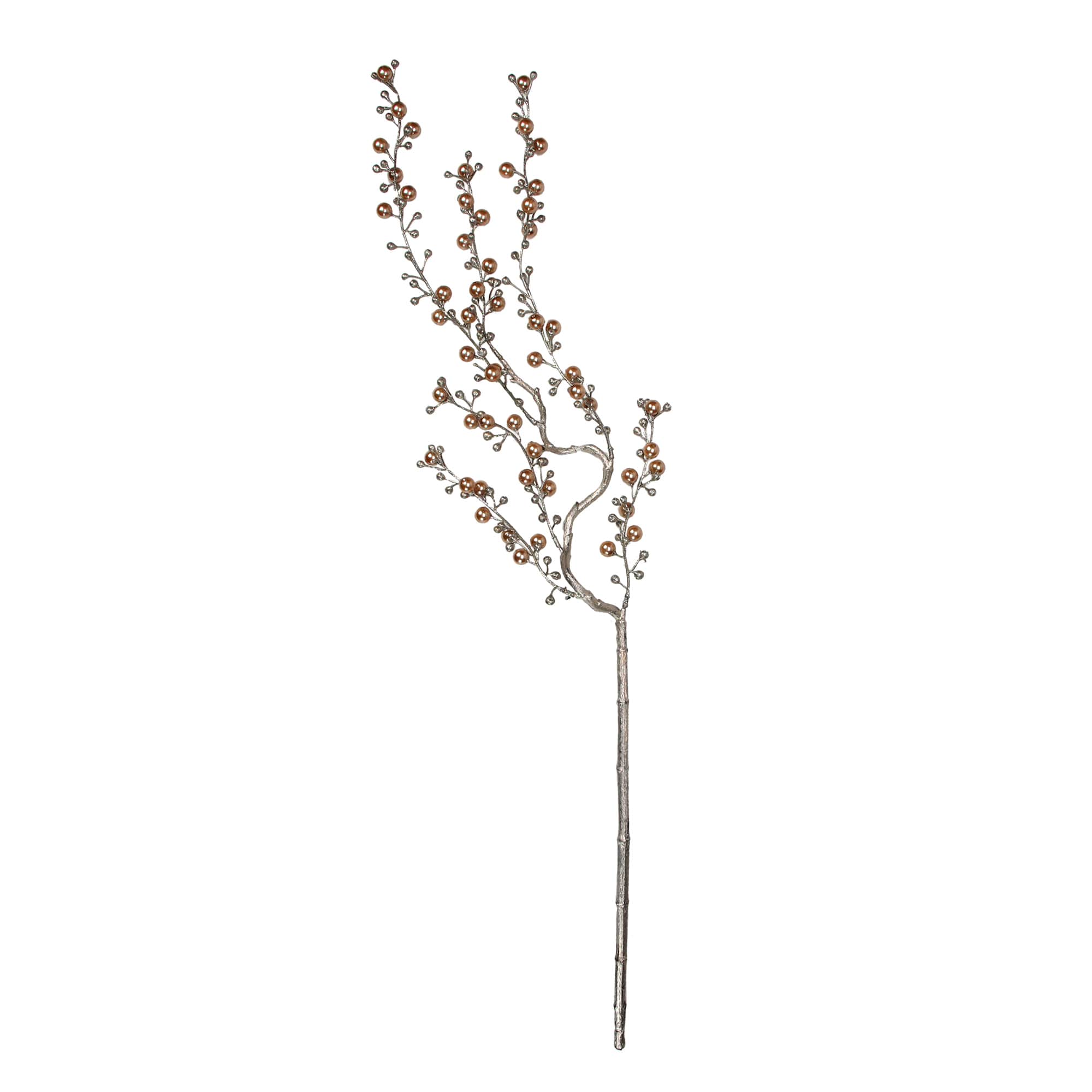 Select Artificials 36 inch Gold Juniper Rose Glittered Artificial ...