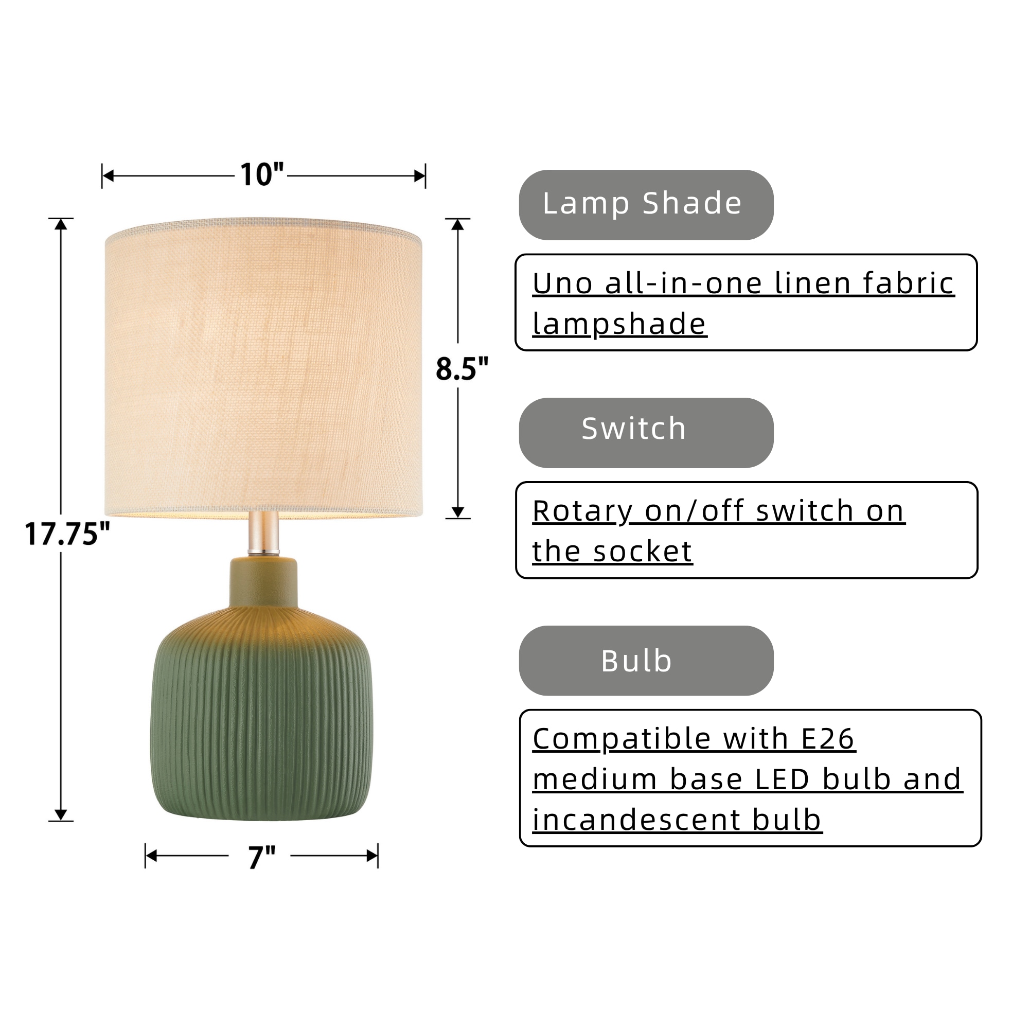 KAWOTI 21465 Table-Lamps - View #8