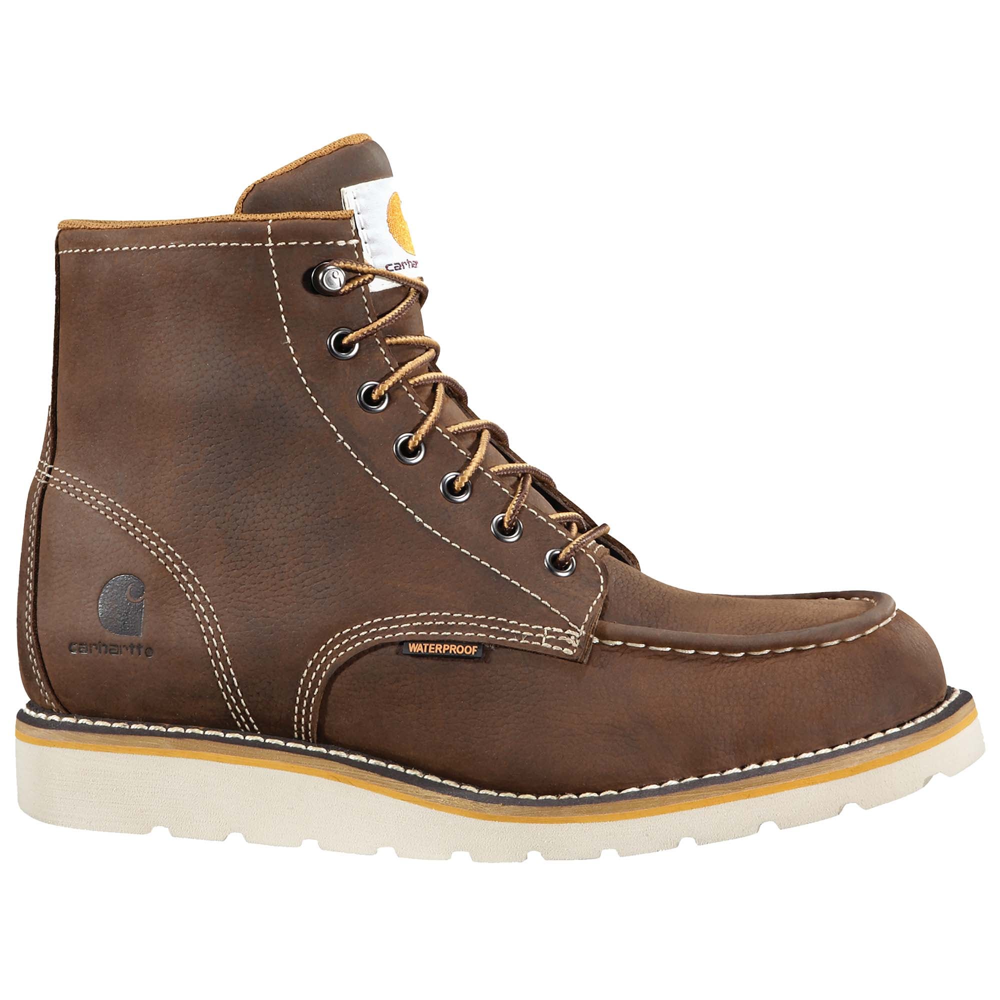 Carhartt CMW6295-M-7.5 Men's Dark Brown Waterproof Steel Toe Work boots Size: 7.5 Medium
