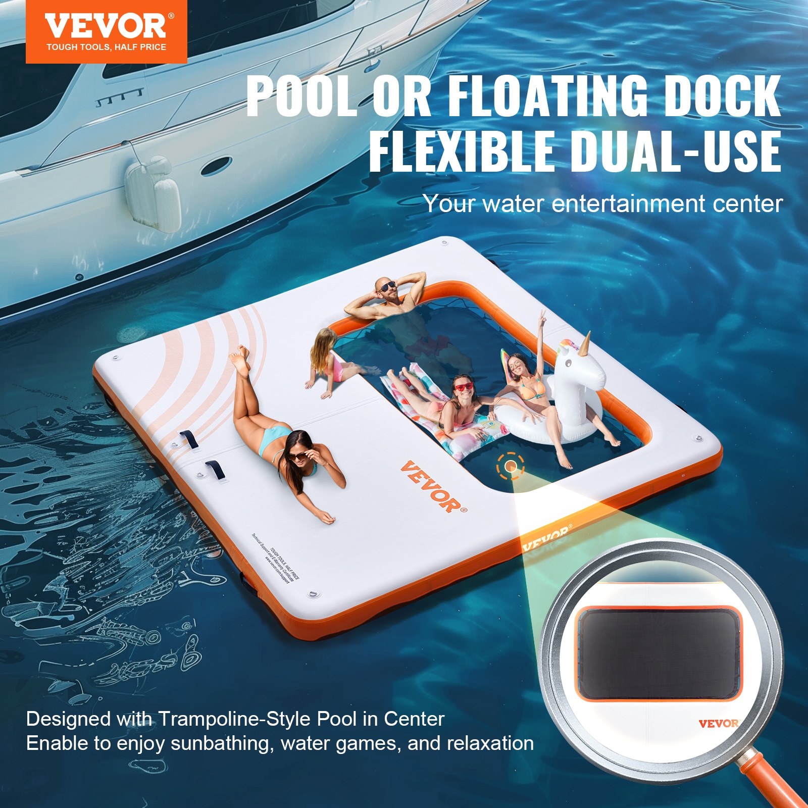 VEVOR CQFT10X10FTB8PERIV0 Pool-Toys-Floats - View #3