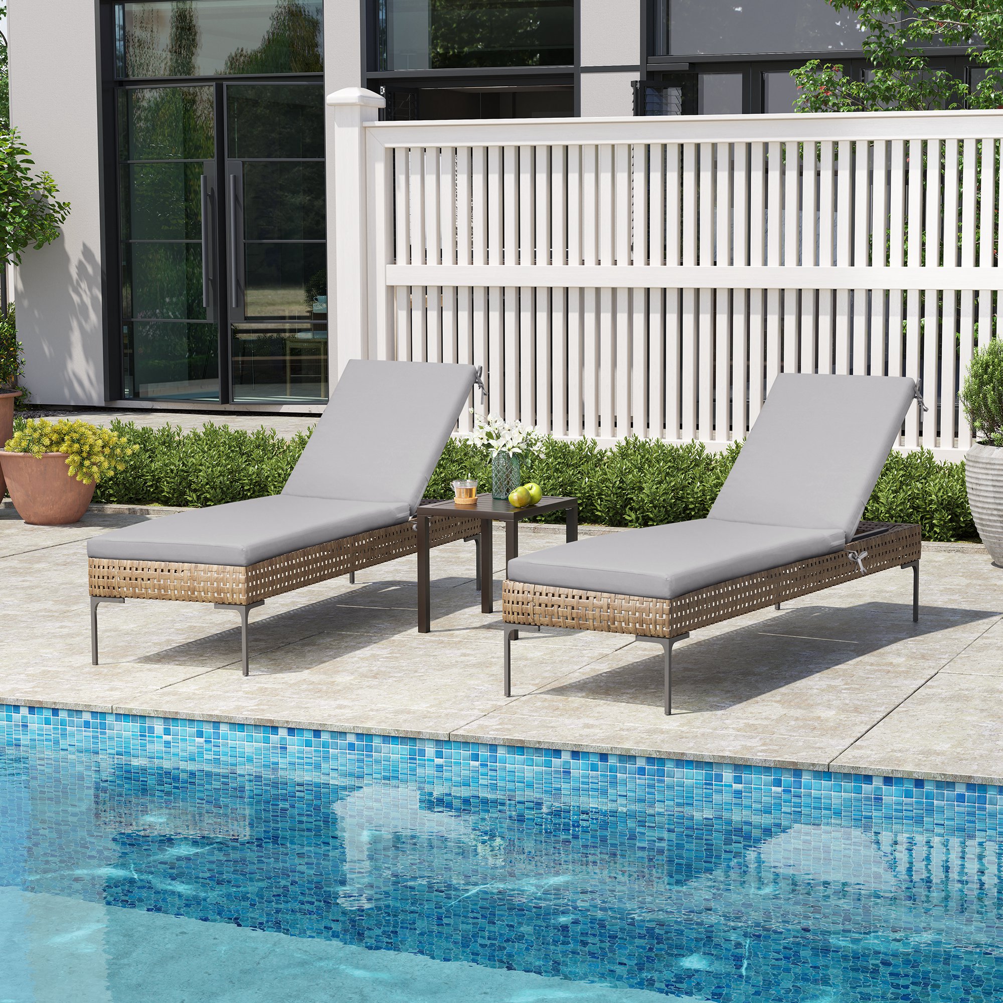 CloudFly CL-CU001LGY80-2 Patio-Furniture-Cushions - View #8