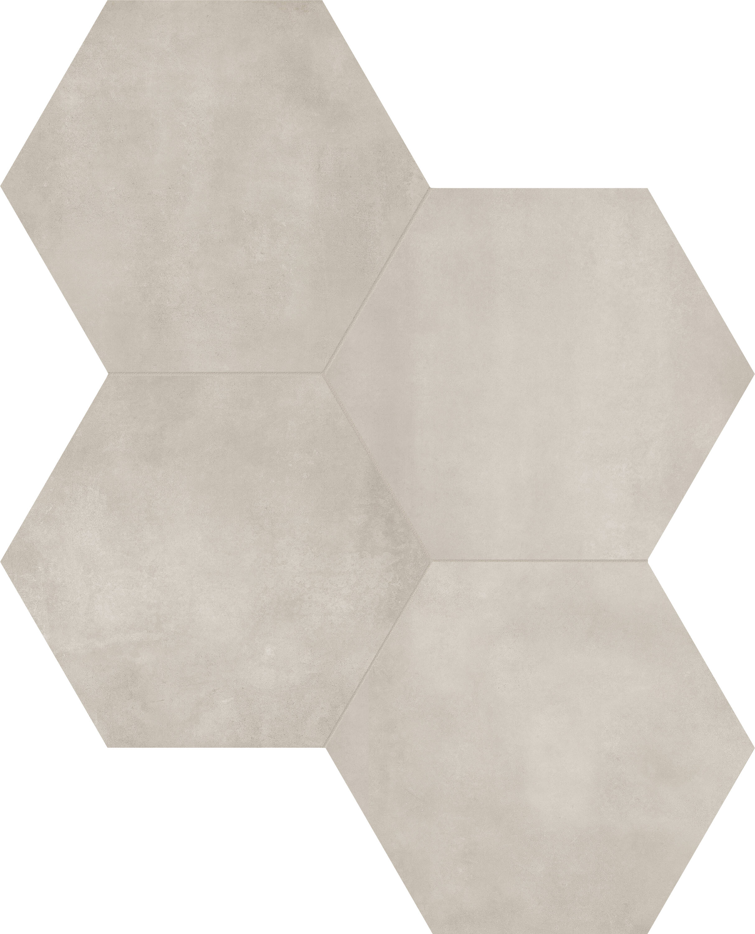 Satori Form Sand 7-in x 8-in Matte Porcelain Cement look Hexagon Mosaic Floor and Wall Tile ( 2.8-sq ft / Carton )