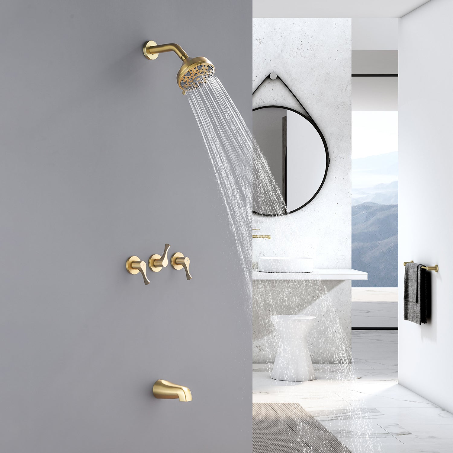 Boyel Living BL88079BG Tub-Shower-Faucets - View #4