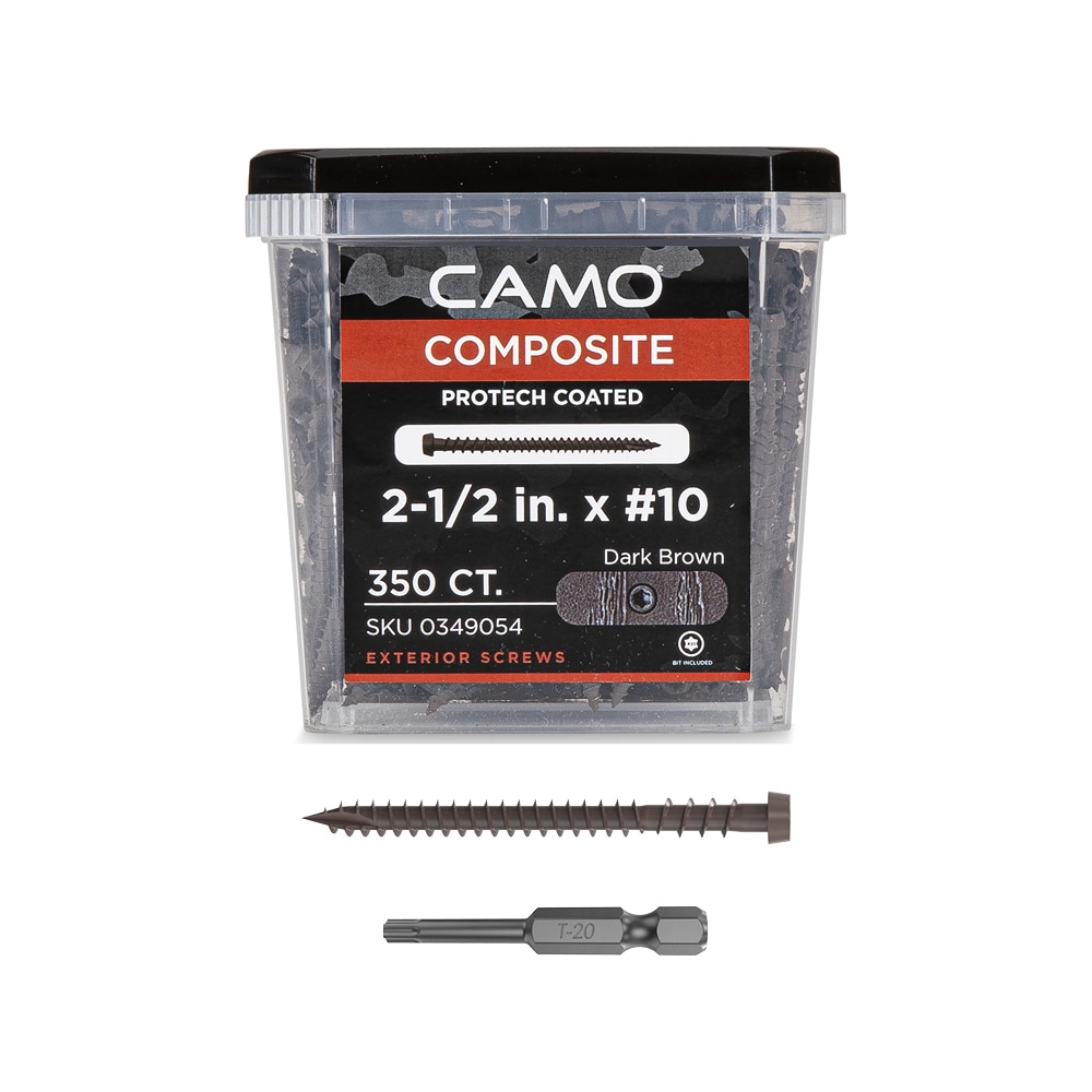 CAMO 0349054 #10 x 2-1/2-in Composite Deck Screws ( 350 -Per Box )