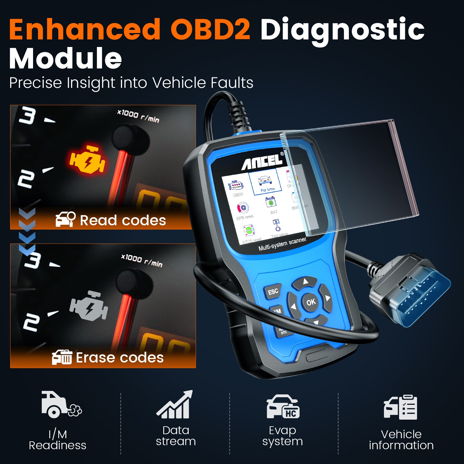 ANCEL BM700 Auto-Diagnostic-Testing-Tools - View #12