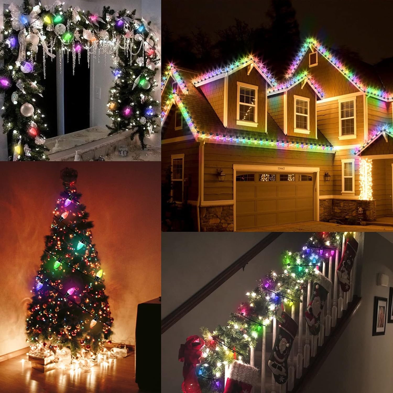 AVATAR CONTROLS Fairy 32.8 ft. 66 LED Dream Multi-Color Lights Smart  Christmas String Light with IR Remote ASL06-66 - The Home Depot