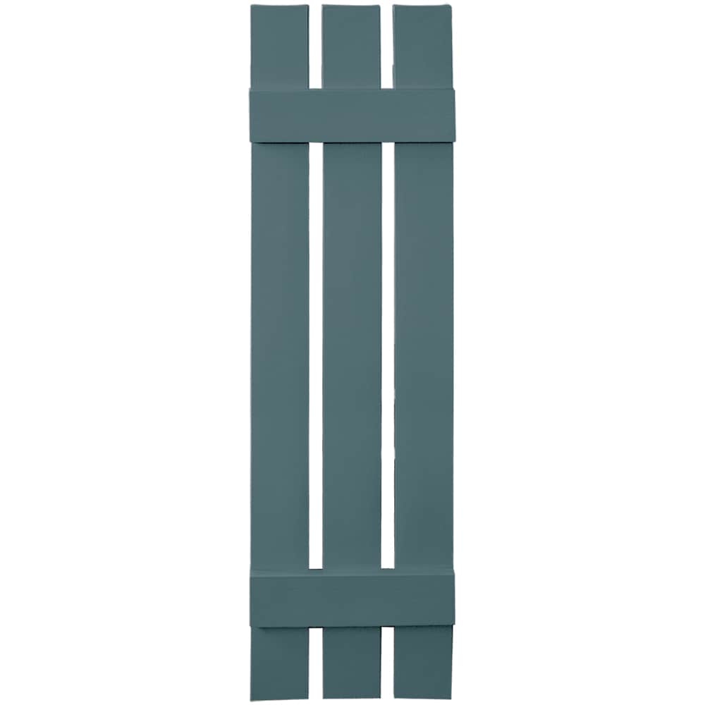 Vantage V5371247004 11.875-in W x 47-in H Blue Board and Batten Spaced Exterior Shutters