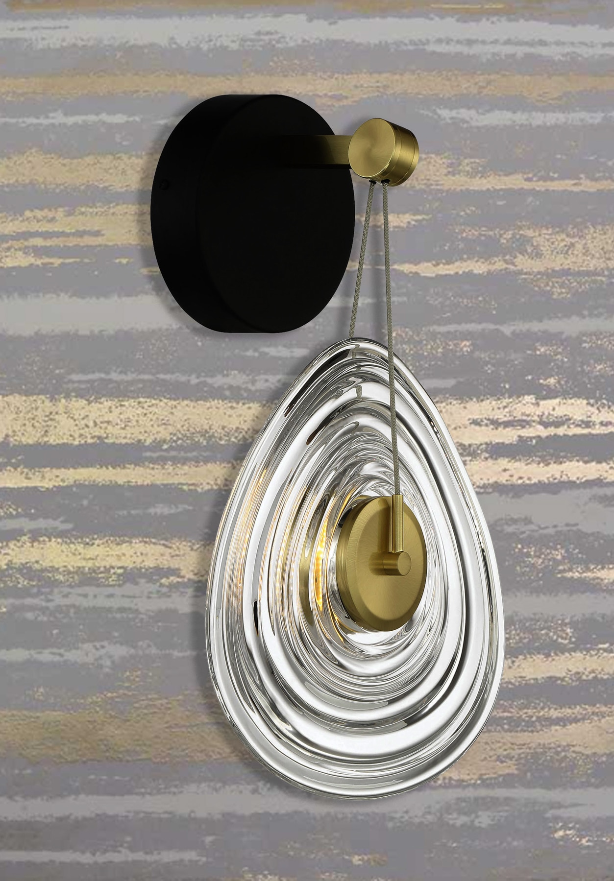 George Kovacs P5602-884-L Topknot 11-in W 1 -Light Gloss Multiple colors Craftsman Integrated LED Wall Sconce