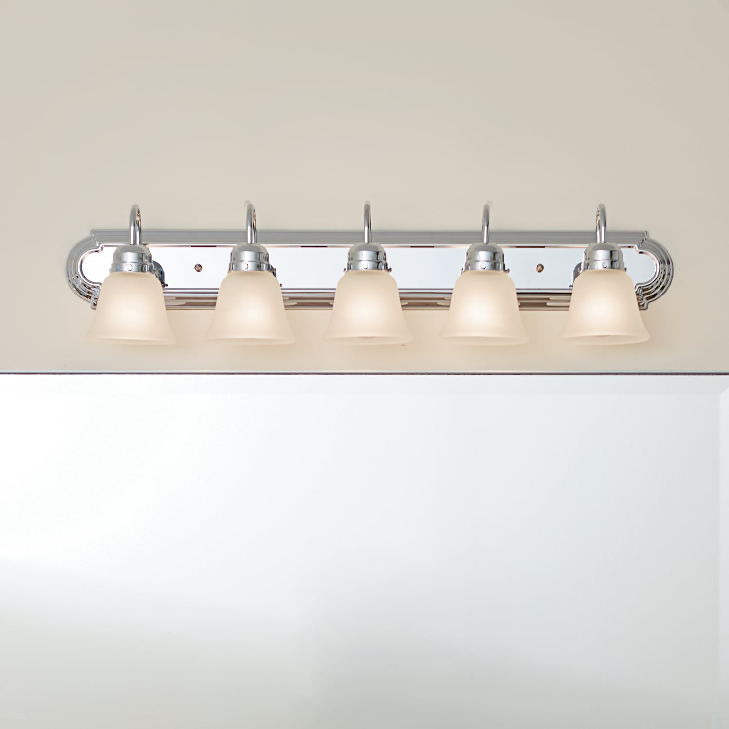 5 light chrome on sale vanity light