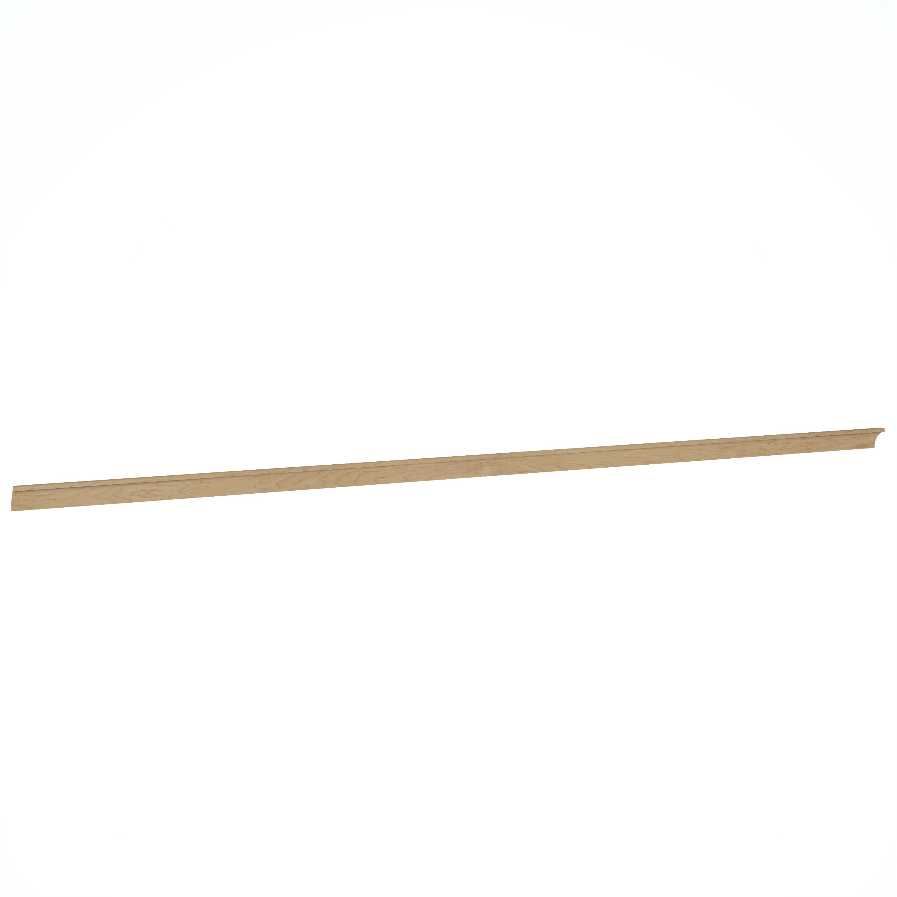 Diamond Express 62K-SMCOVECROWN8 Cabinet Crown Moulding 96-in W x 2.3-in H x 2.5-in D Coastline Brown Stained (Cove Crown Molding)