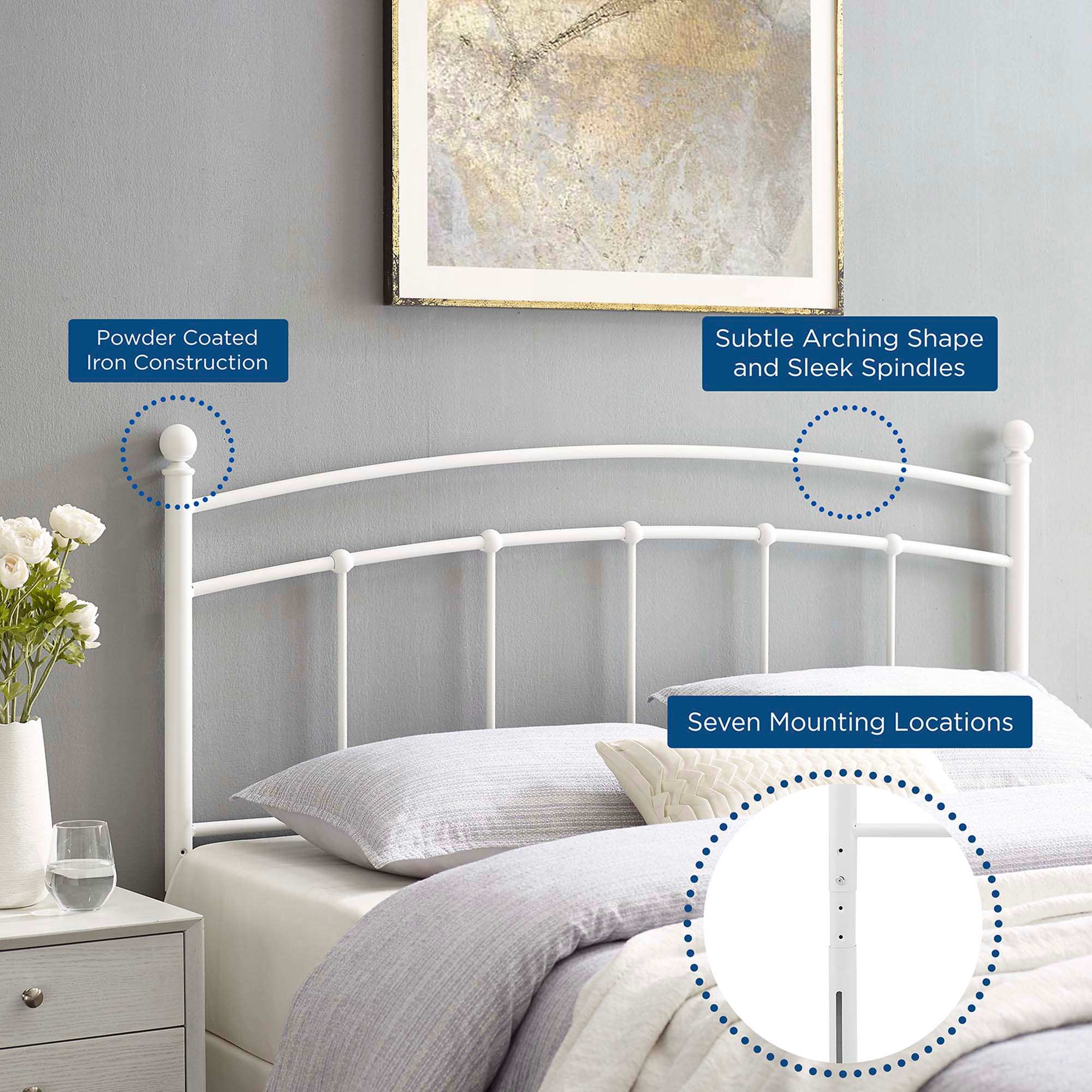 Modway MOD-6159-WHI Upholstered-Headboards - View #3