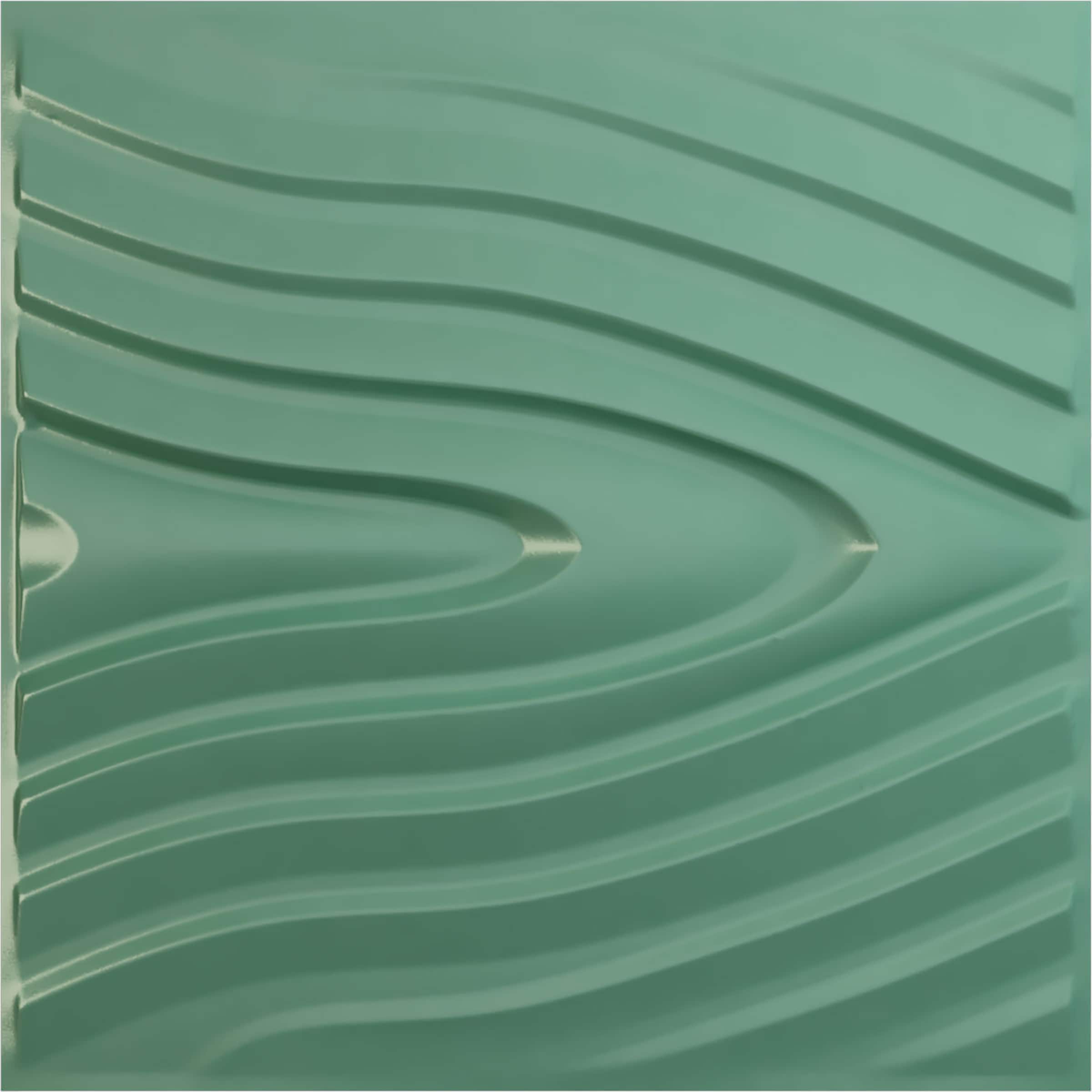 Ekena Millwork WP20X20KHFSM 19-5/8-in x 19-5/8-in Embossed Paintable/Stainable Green PVC Abstract Wall Panel ( 2.67-sq ft )