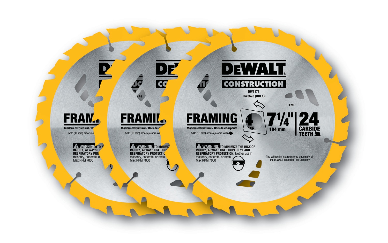 Dewalt circular saw blades 3 2024 pack