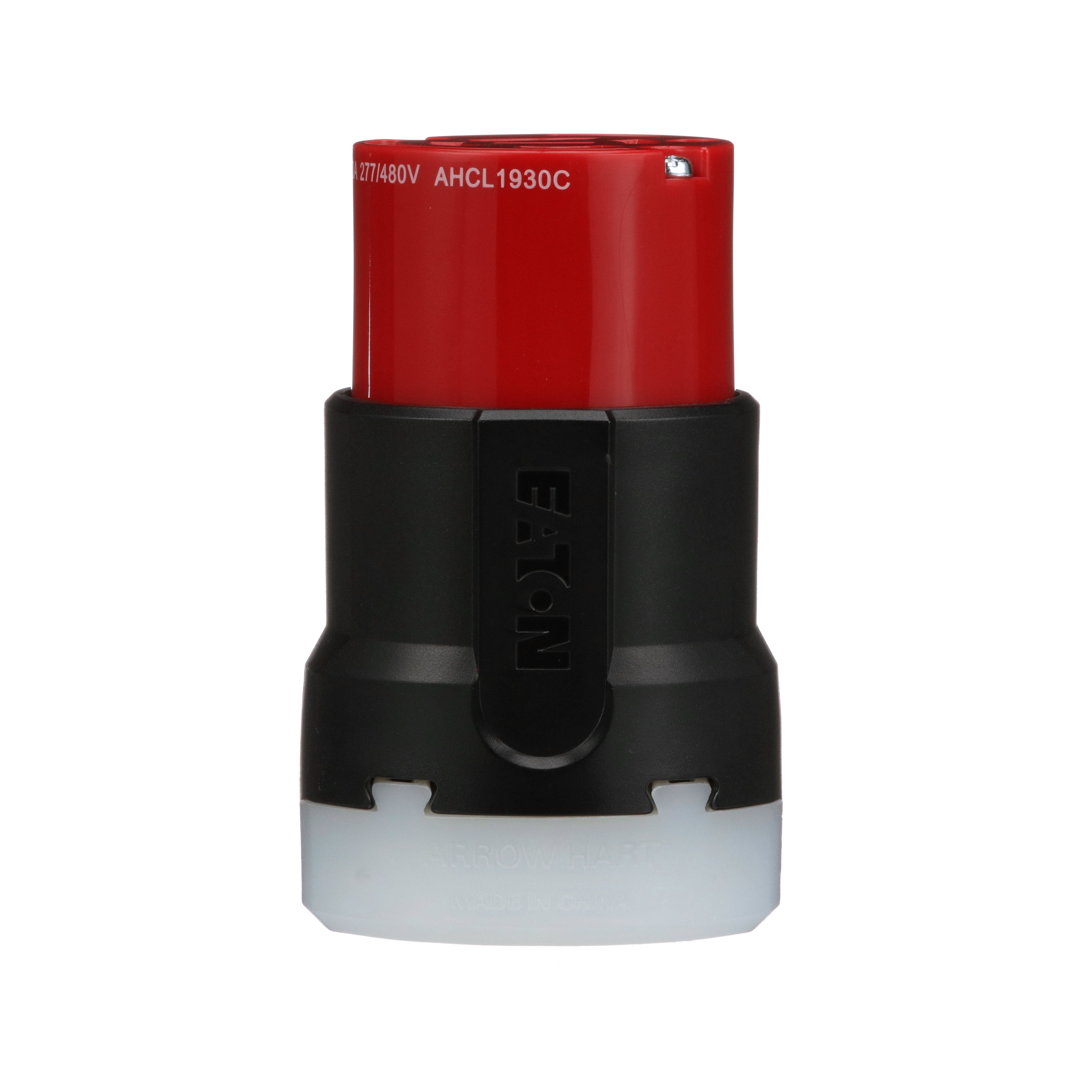 Eaton AHCL1930C Arrow Hart 30-Amp 3-phase 277/480v NEMA L19-30r 4-wire Industrial Locking Connector, Red
