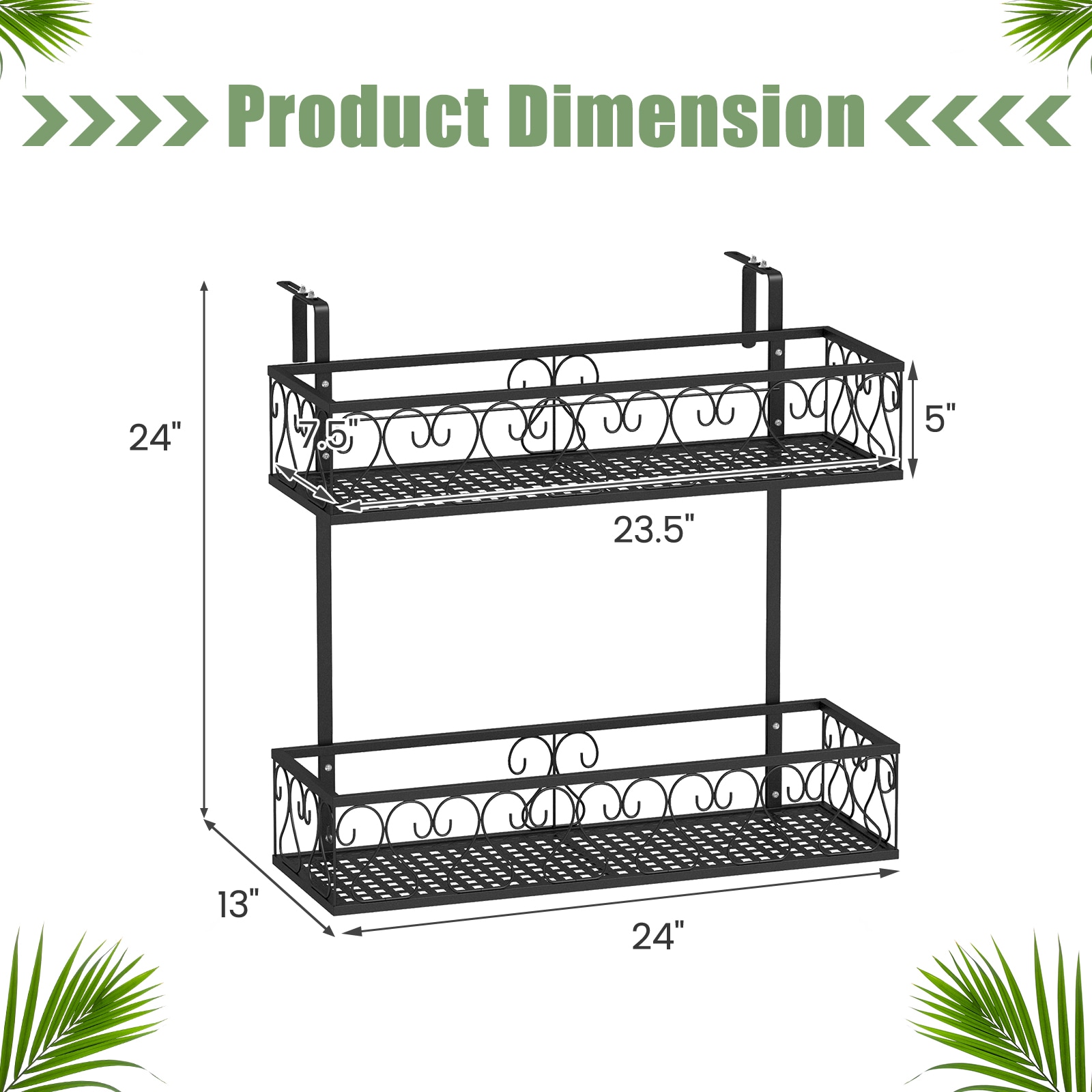 Volenca VOL-YR74WP Plant-Stand - View #3