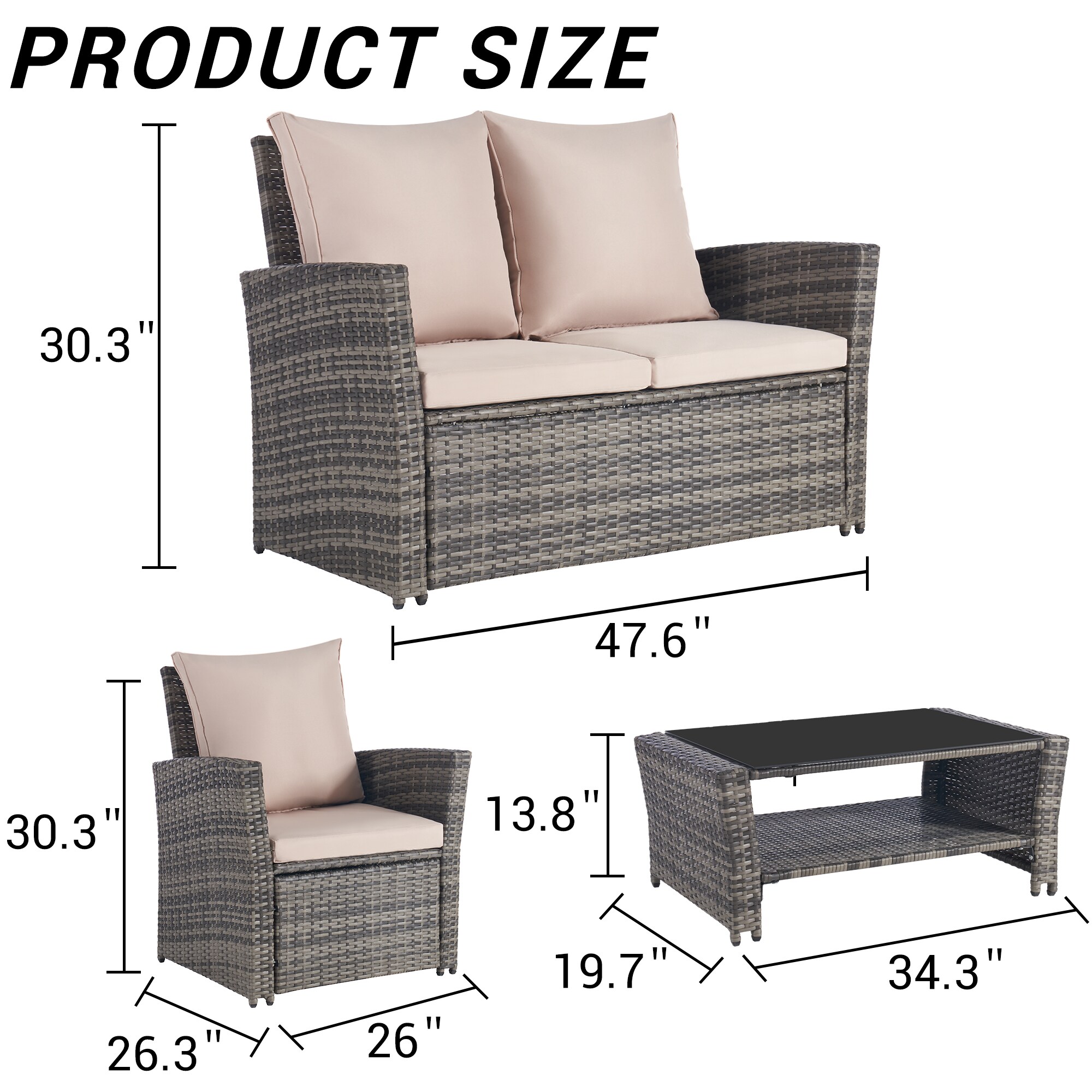 EXTRAUP YHLW874P146982 Patio-Conversation-Sets - View #3