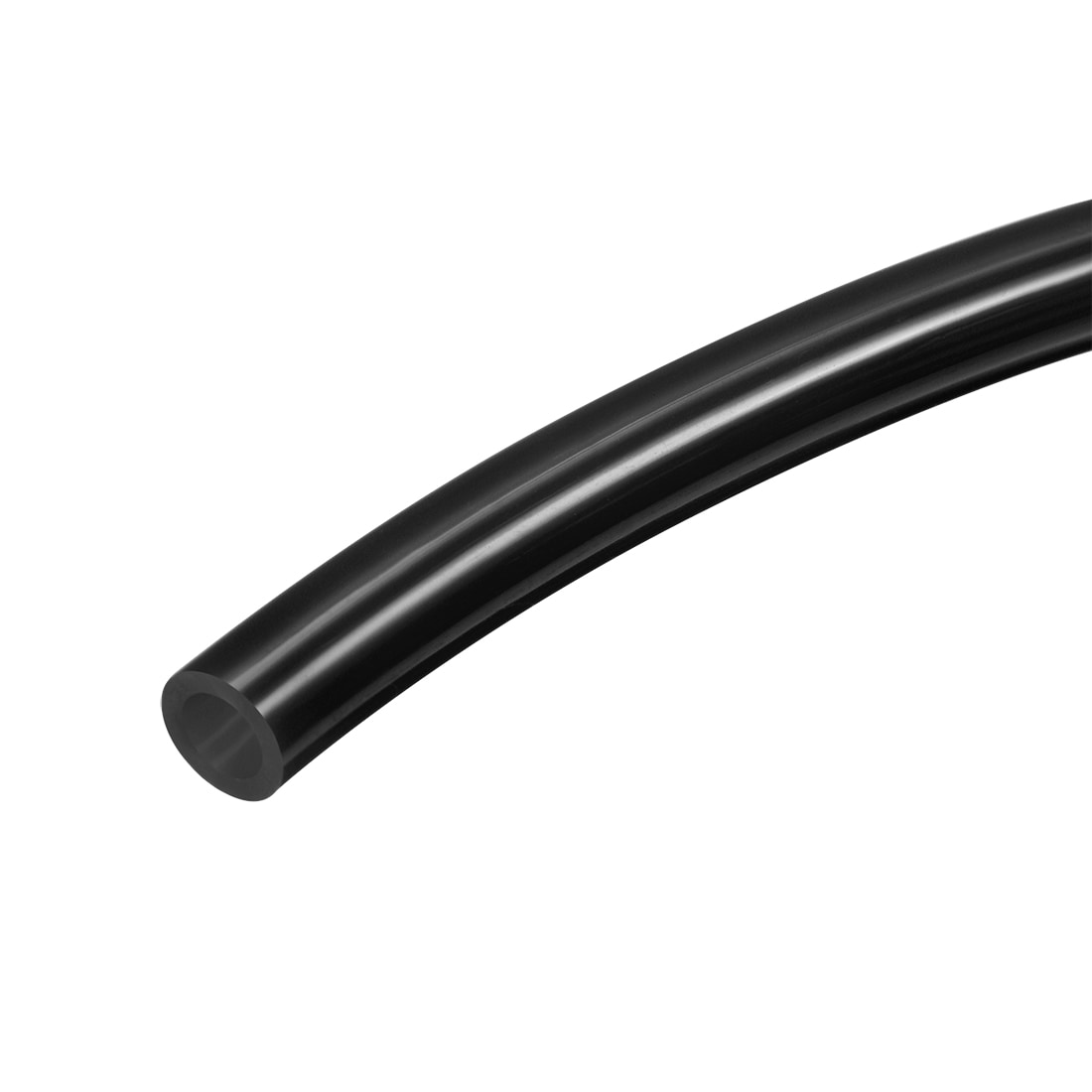 Unique Bargains Pneumatic Air Tubing 6mm(0.24Inch)OD x 4mm(0.16Inch)ID 2m(6.56ft) PU Polyurethane Air Compressor Tubing Hose Pipe Black #S26051200UX2610