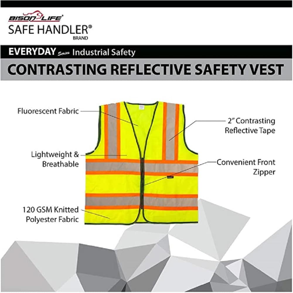 BISON LIFE BLSH-ES-XXL-SV4Y-2-5 Safety-Vests - View #3