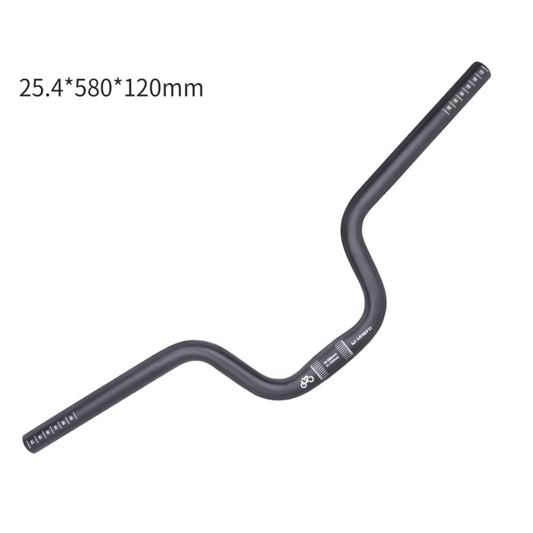 Garvee - 120 mm Lift Black Durable Aluminum Alloy U-Shaped Riser Handlebar for Mountain Road Bike...