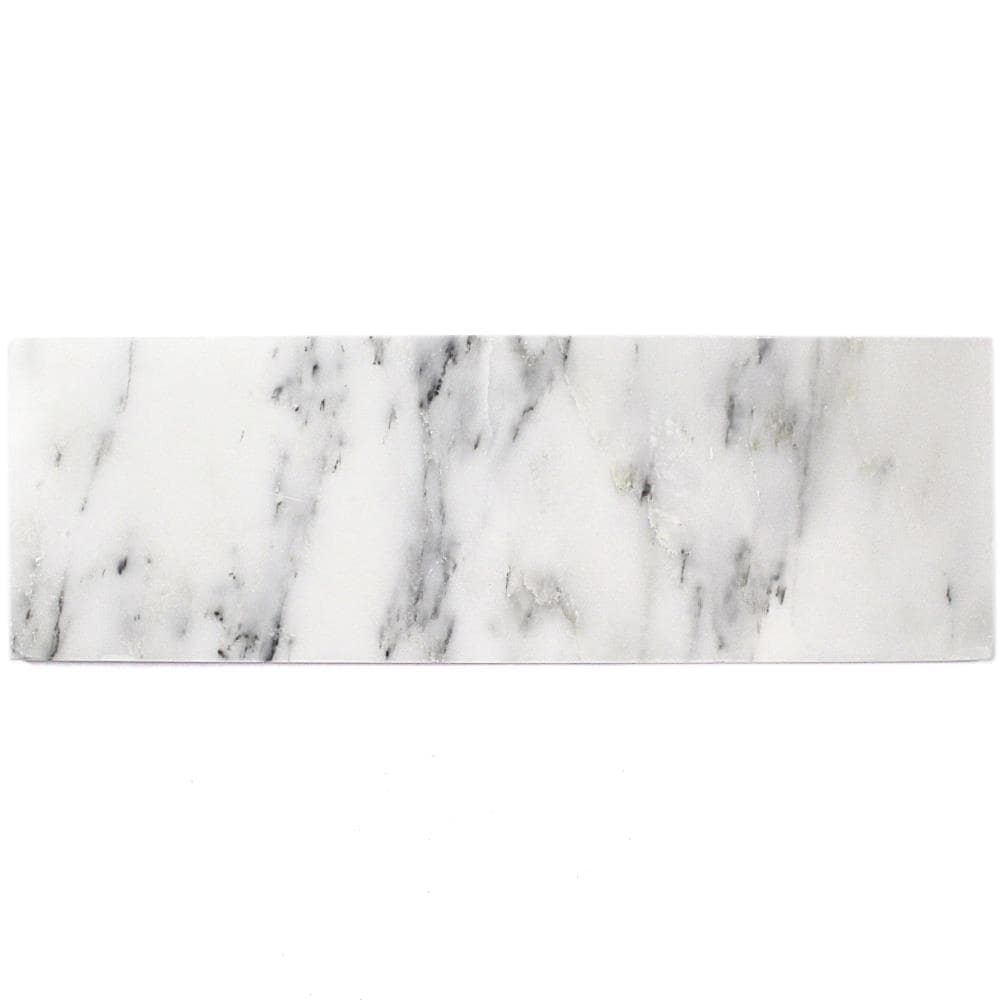 Eastern Asian Statuary White Marble Subway Tile