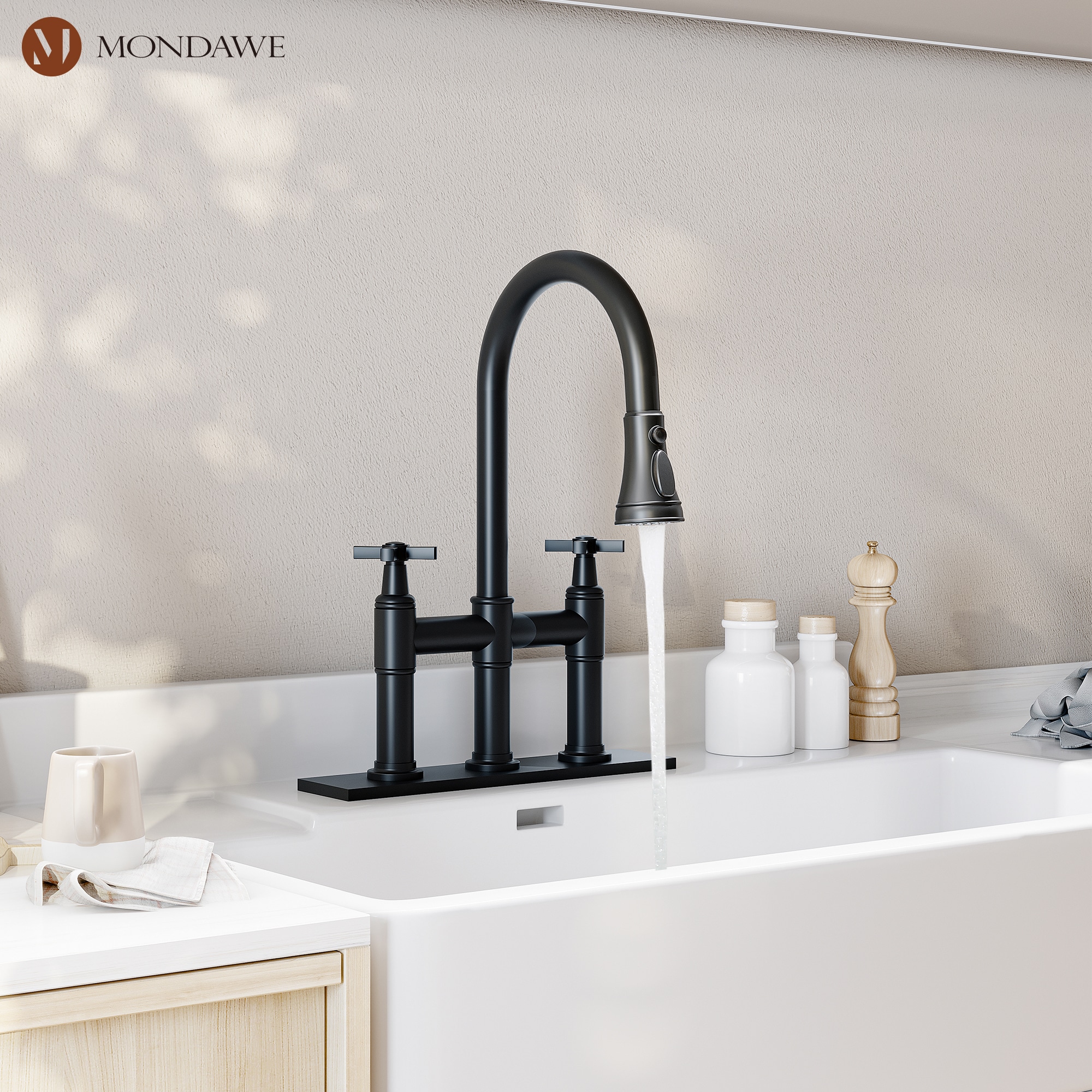 Mondawe MO-DT40019MB Kitchen-Faucets - View #5