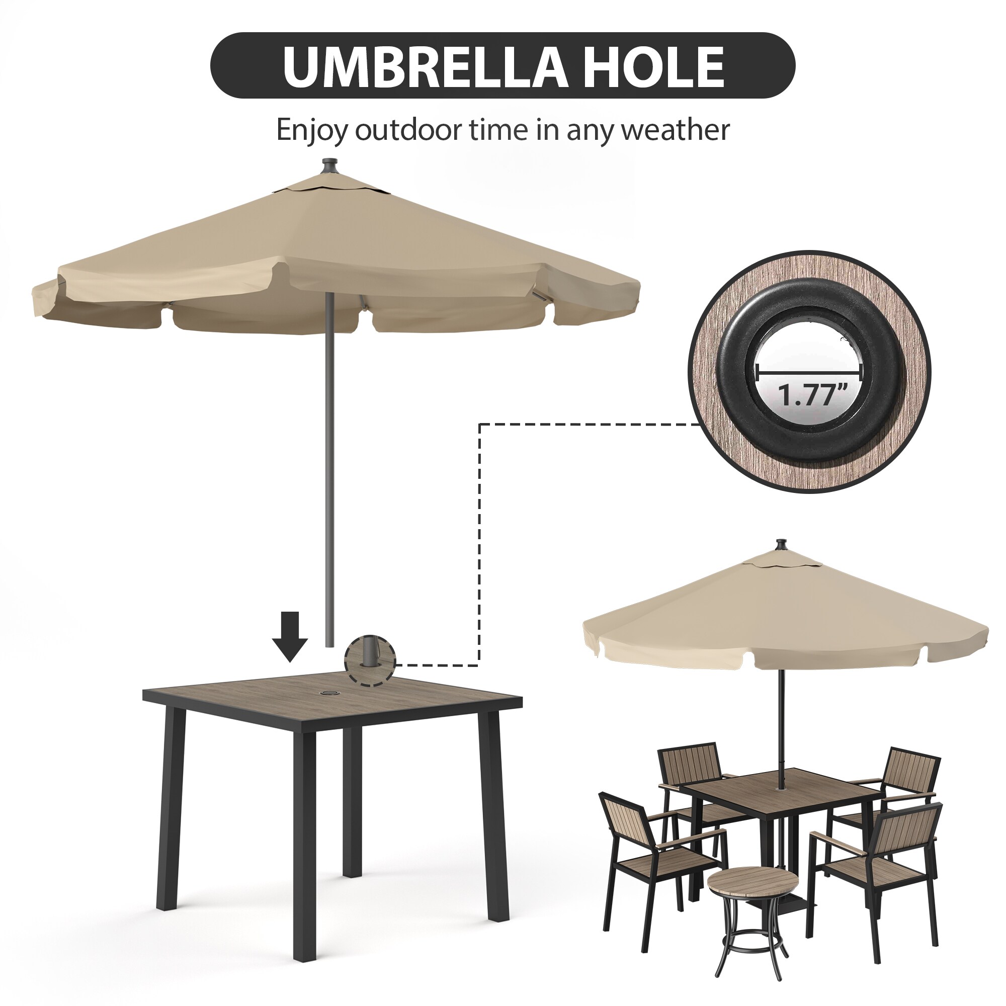PamaPic TB-SM-CZ-6-H-WL1 Patio-Dining-Sets - View #5