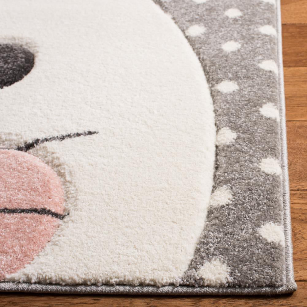 Safavieh Carousel Kids Peek a boo 5 x 8 Pink/Gray Indoor Kids Area Rug