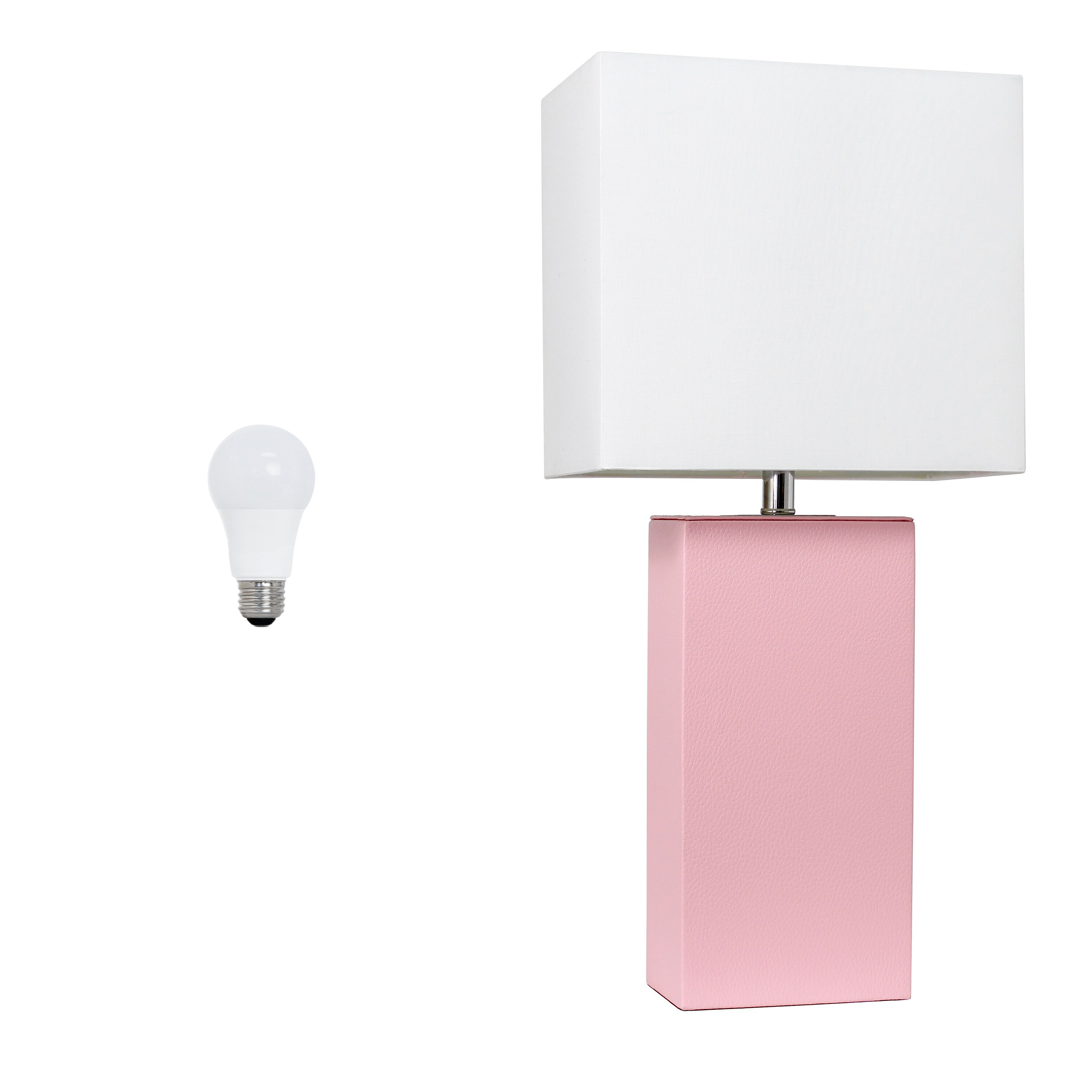 Lalia Home Lexington 21 In Pink Led On Off Switch Table Lamp With