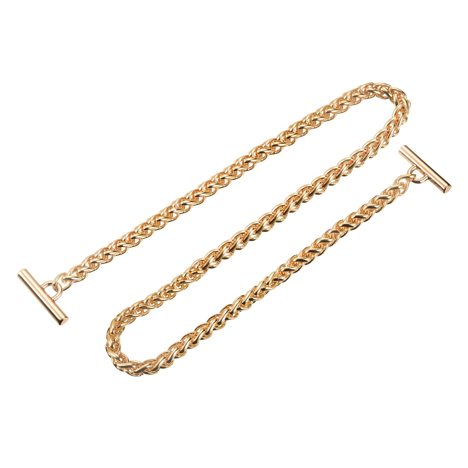Unique Bargains Iron Flat Chain Strap 39inch Handbag Chains Accessories Purse Chain Straps with Toggle Clasps for Shoulder Bags Cross Body DIY Gold Tone #S26051200UX3344