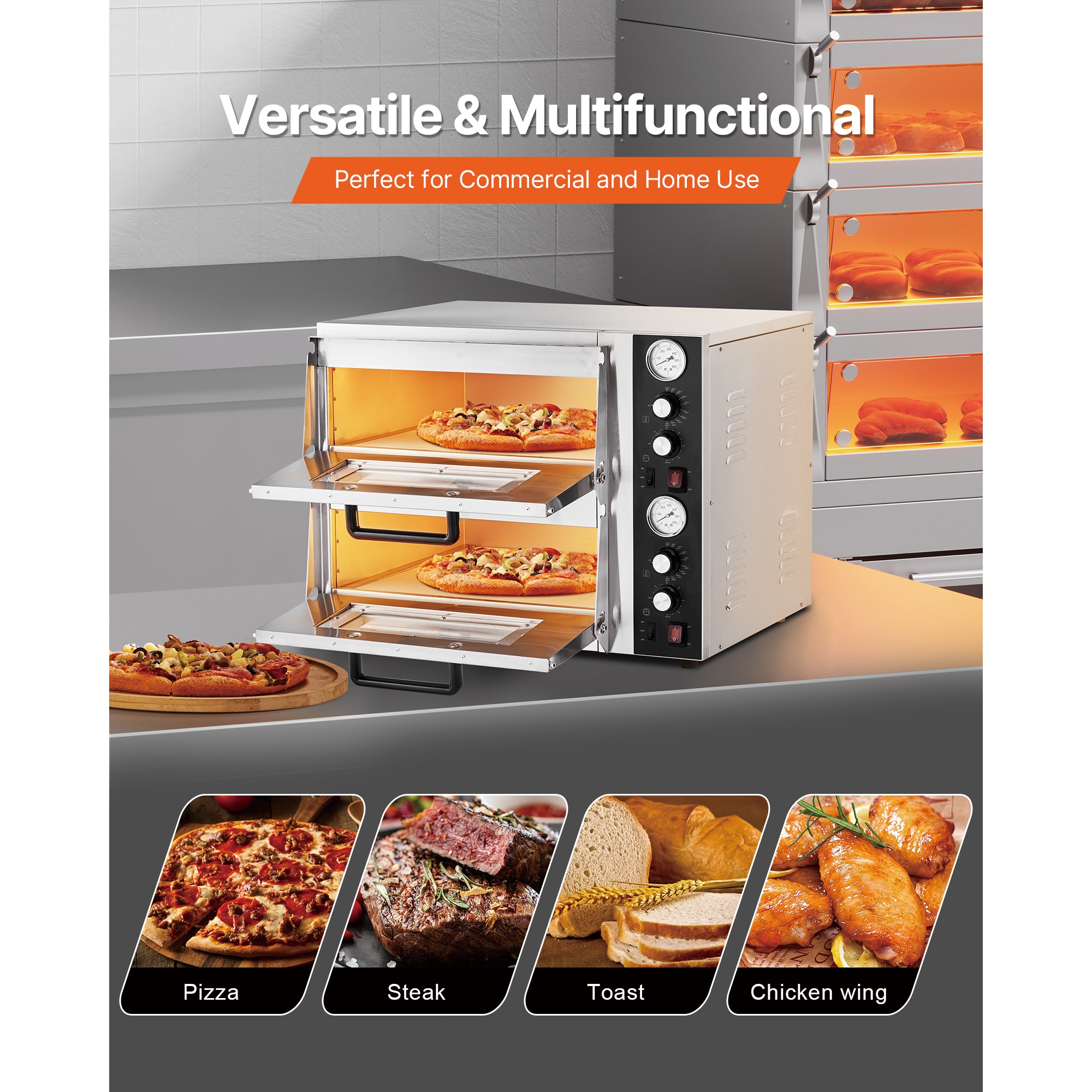 VEVOR SCFMDRPSLSCS08438V1 Outdoor-Pizza-Ovens - View #6