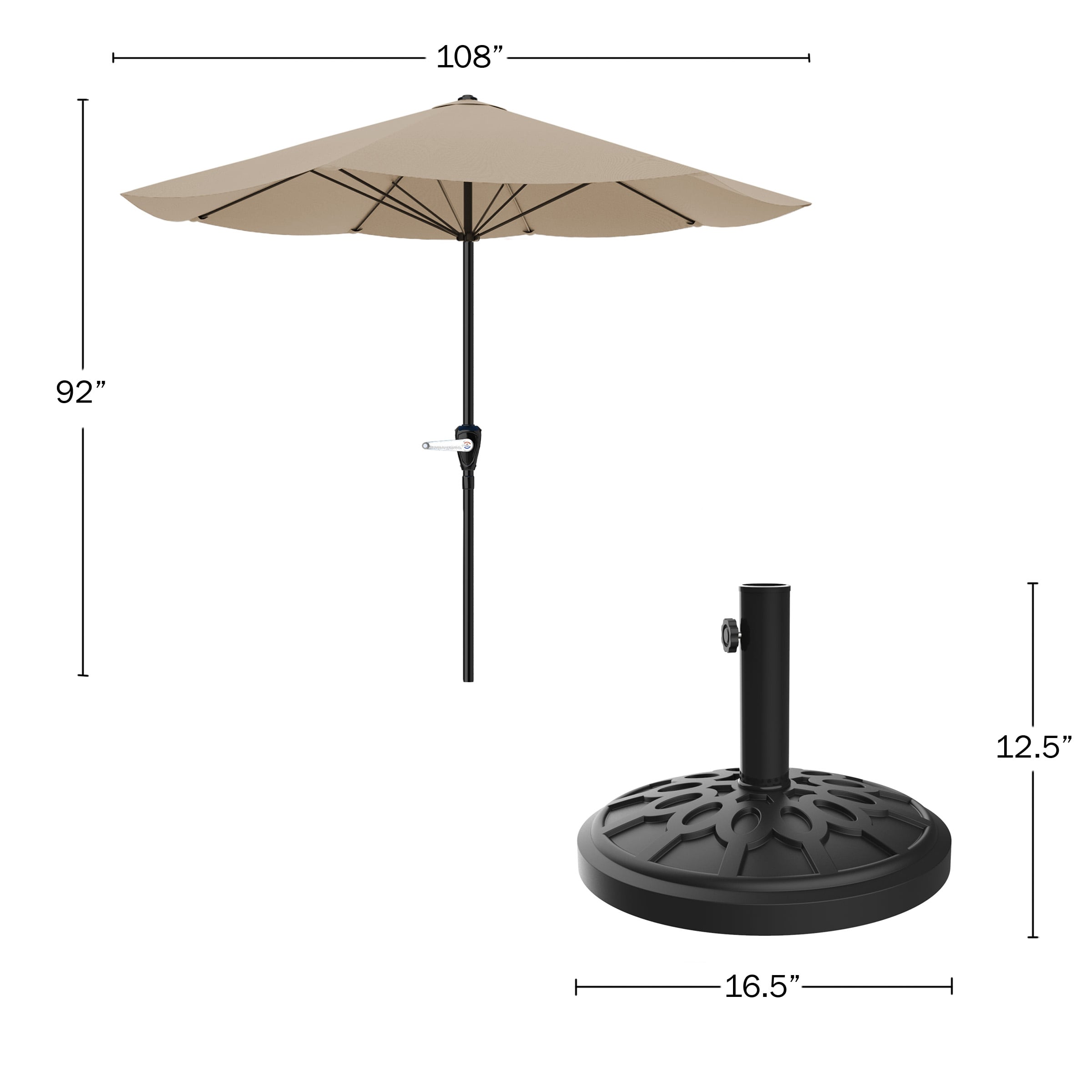 Pure Garden 50-LG1040B Umbrellas-2 - View #4