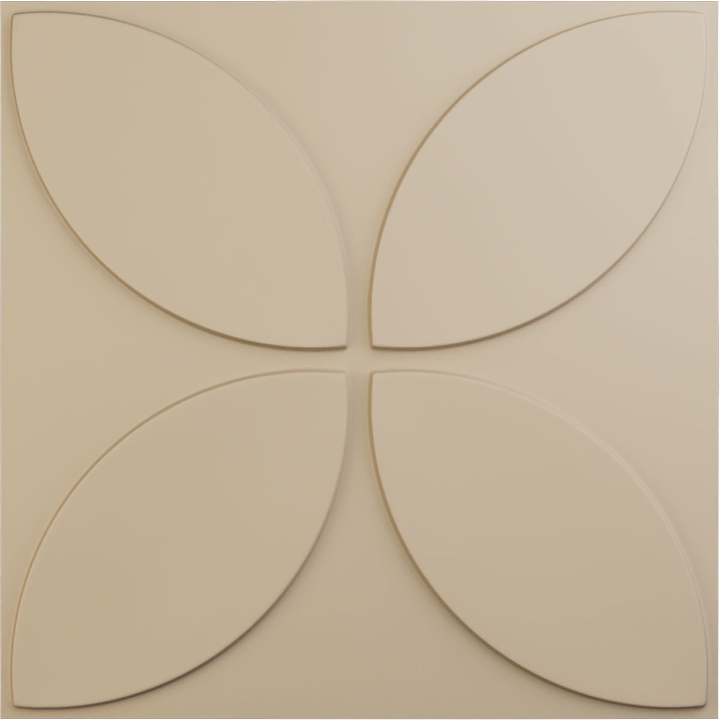 Ekena Millwork WP20X20PRGBE 19-5/8-in x 19-5/8-in Embossed Paintable/Stainable Brown/Tan PVC Wall Panel (