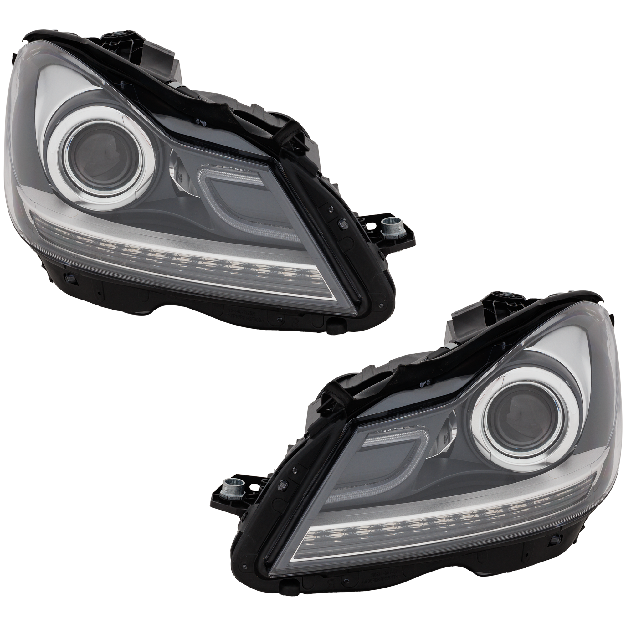 Garage-Pro GPRM10200001 Driver and Passenger Side Headlight For Mercedes Benz C250 Base 2012-2014 Also Fits C350 Halogen with Bulb(s) Coupe