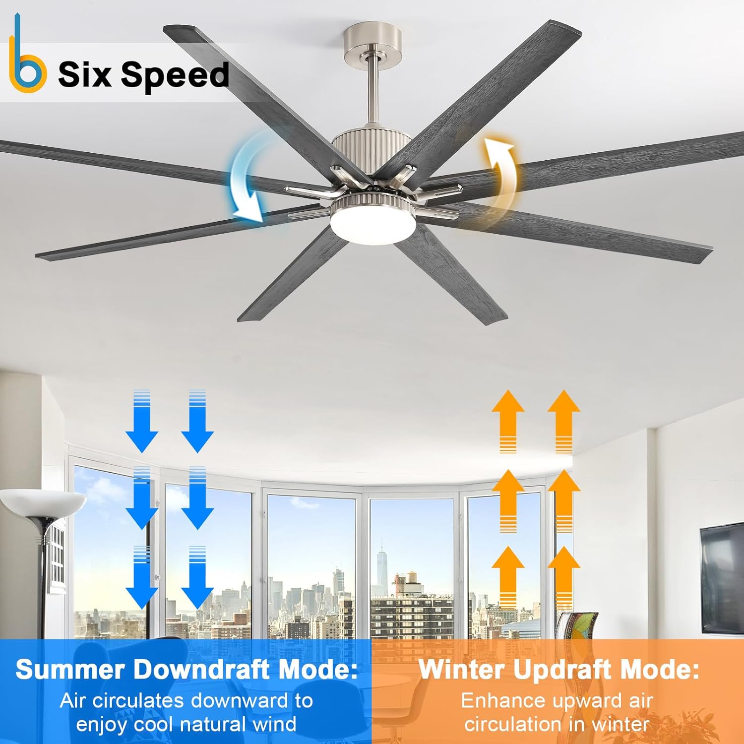 JUSHUA MT-4P381635 Ceiling-Fans - View #3