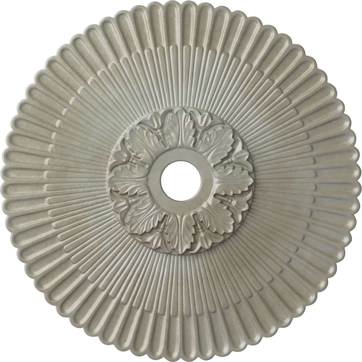Ekena Millwork CM36MEFLS Melonie 36.25-in W x 36.25-in L Painted Flash Gold Polyurethane Whole Ceiling Medallion