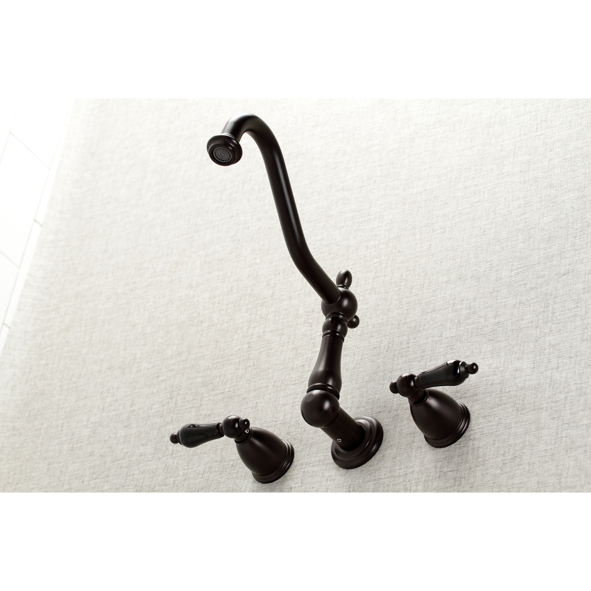 Kingston Brass WLCC106T1 Vintage Chrome 3-handle Deck-mount Roman Low-arc Bathtub Faucet with Hand Shower ( Valve Included )