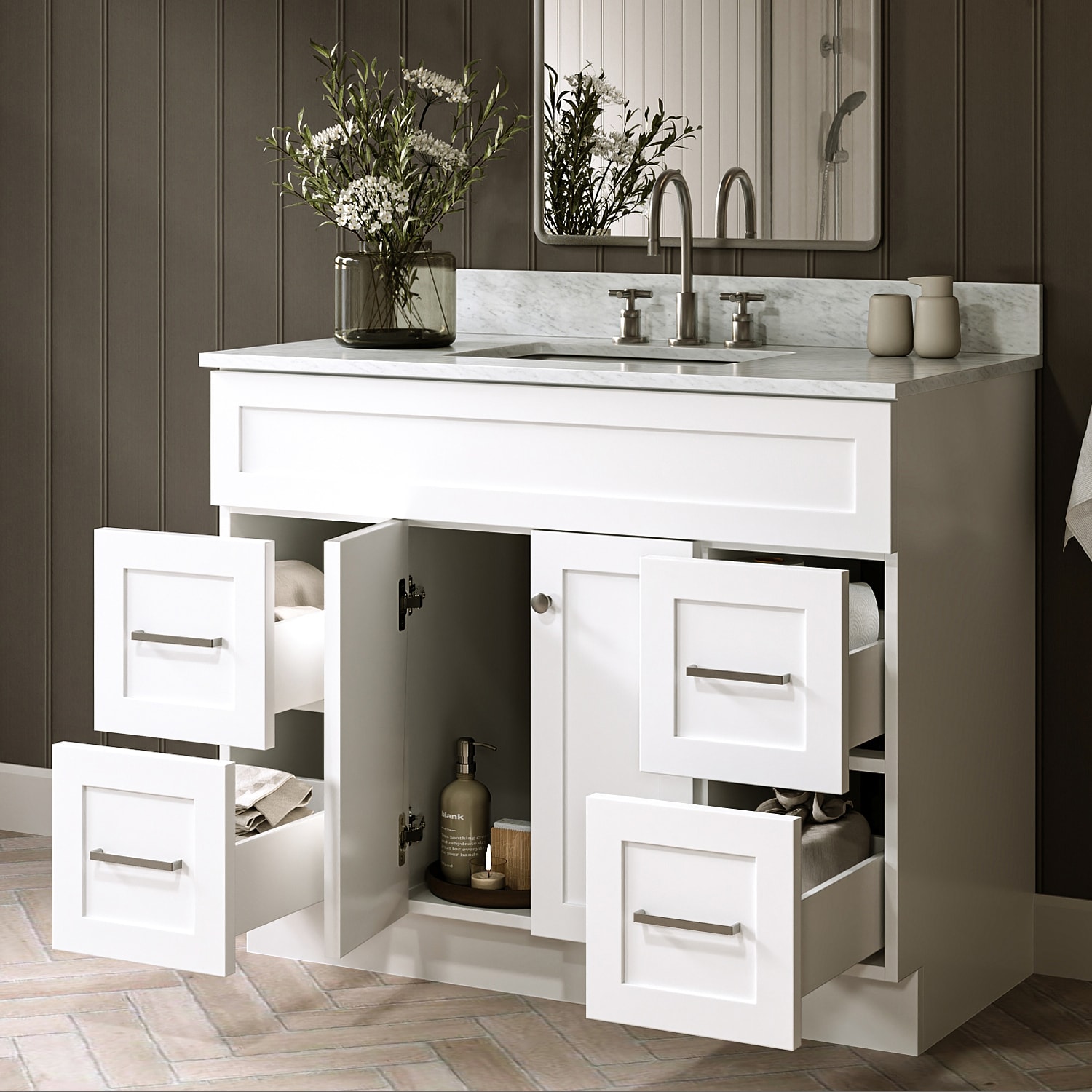 ARIEL F043SCW2RVOWHT Bath-Vanity-Combo - View #3