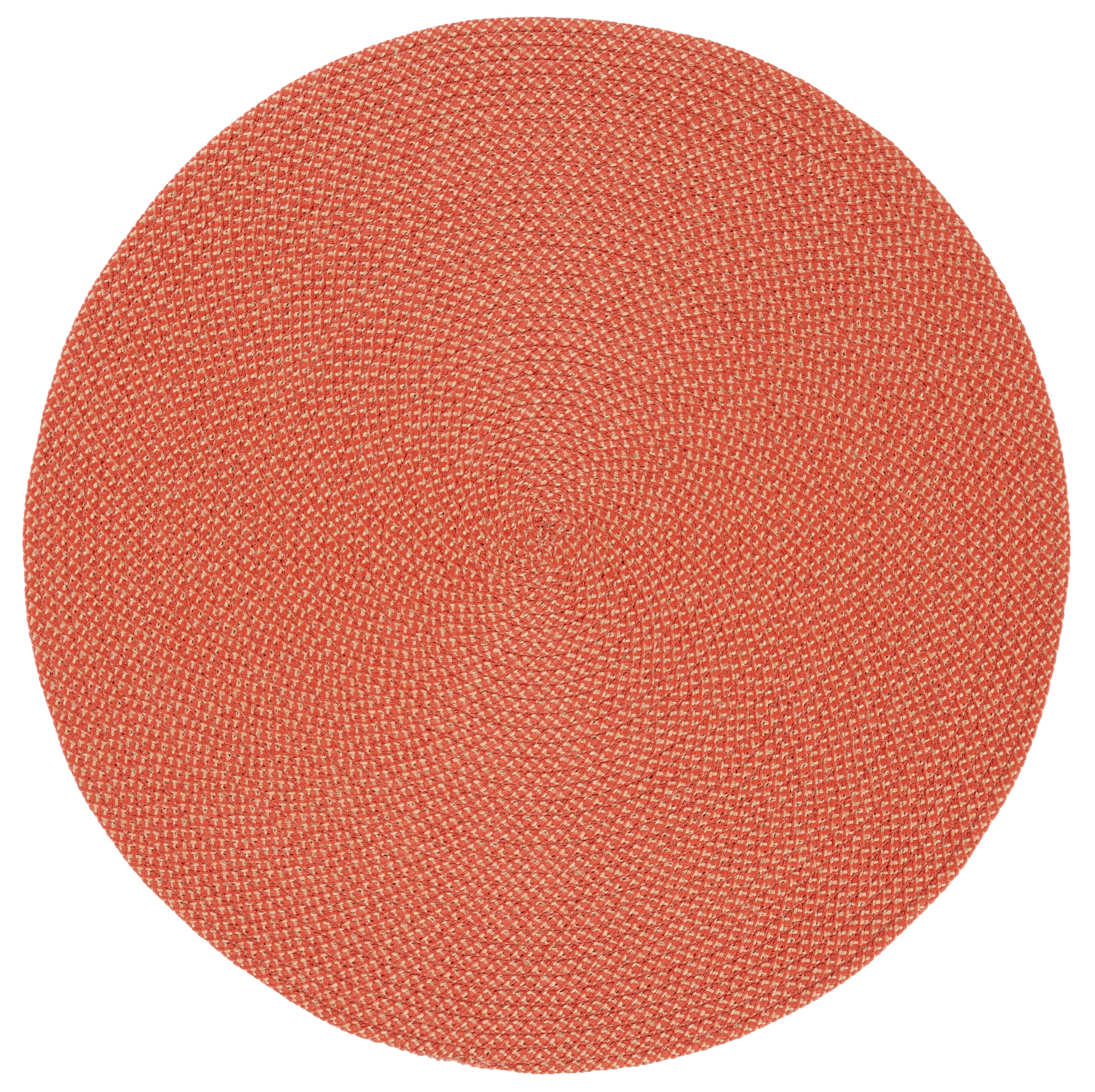 Safavieh Braided 403P Rust 4 x 4 Round Area rug at Lowes.com