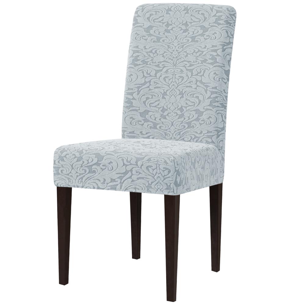 Subrtex Damask Printed Soft Stretchy Box Cushion Dining Chair Slipcover ...