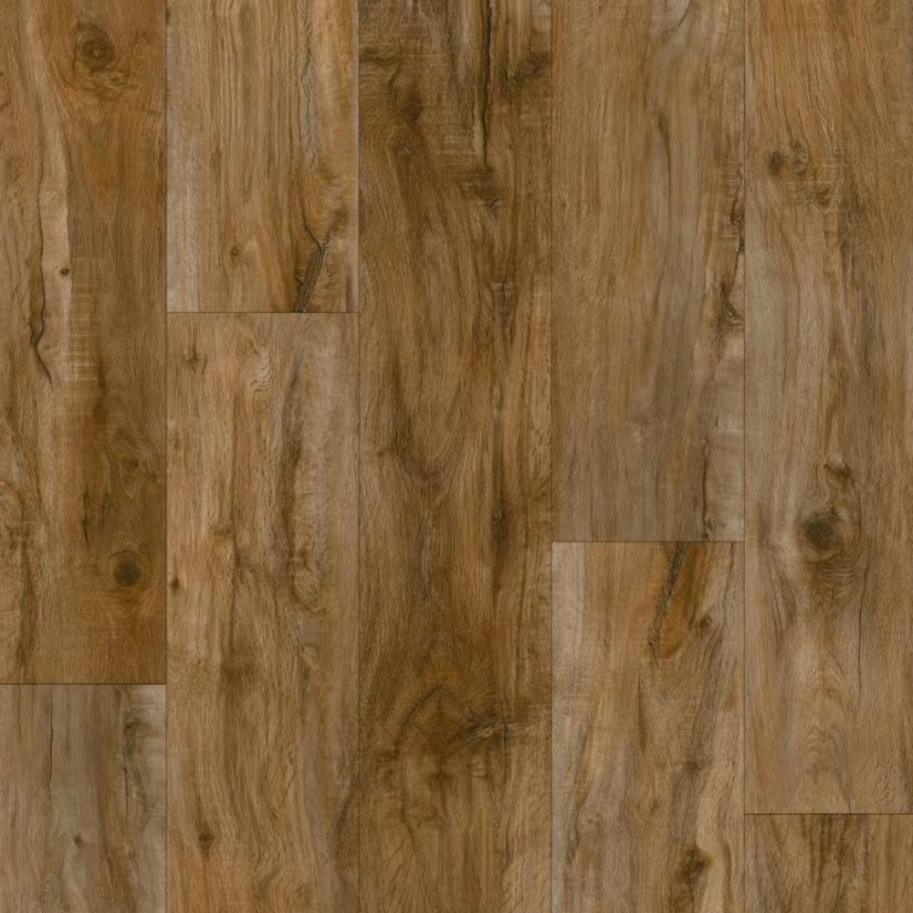Deco Products SRCV3 (Sample) HYDROSTOP Vintage Cabin Brown Wood look 20-mil Waterproof and Water Resistant Interlocking Flooring Sample Packs