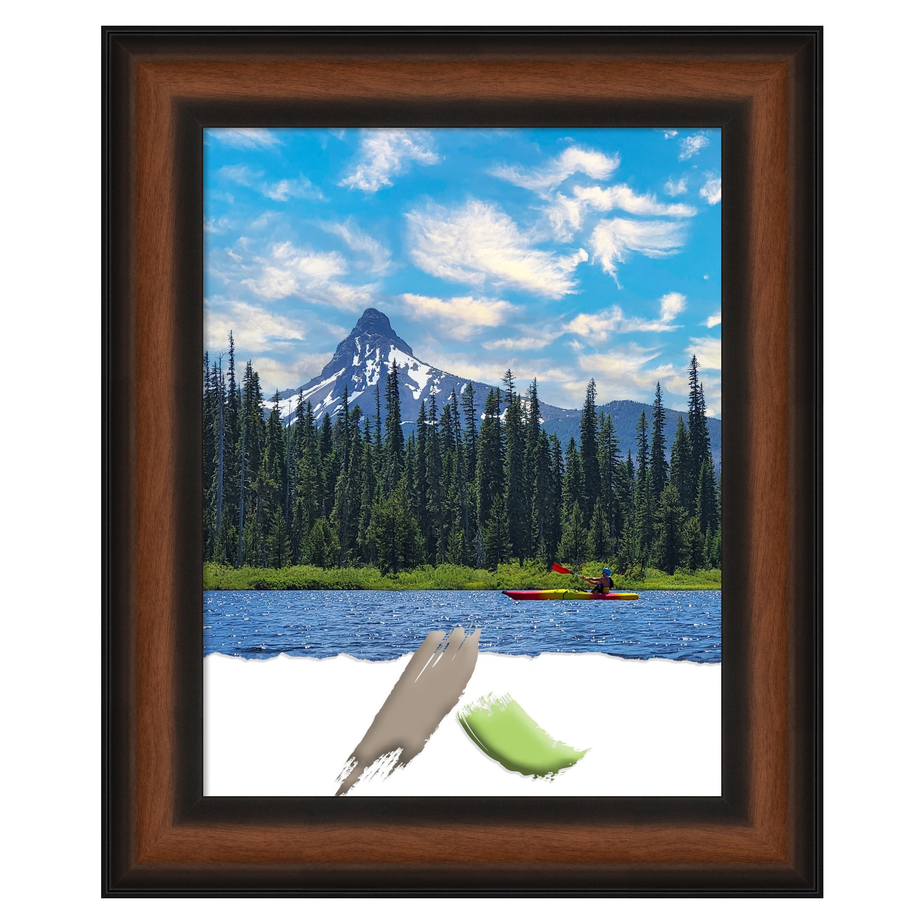Yale Walnut 11x14 Classic Wall Picture Frame
