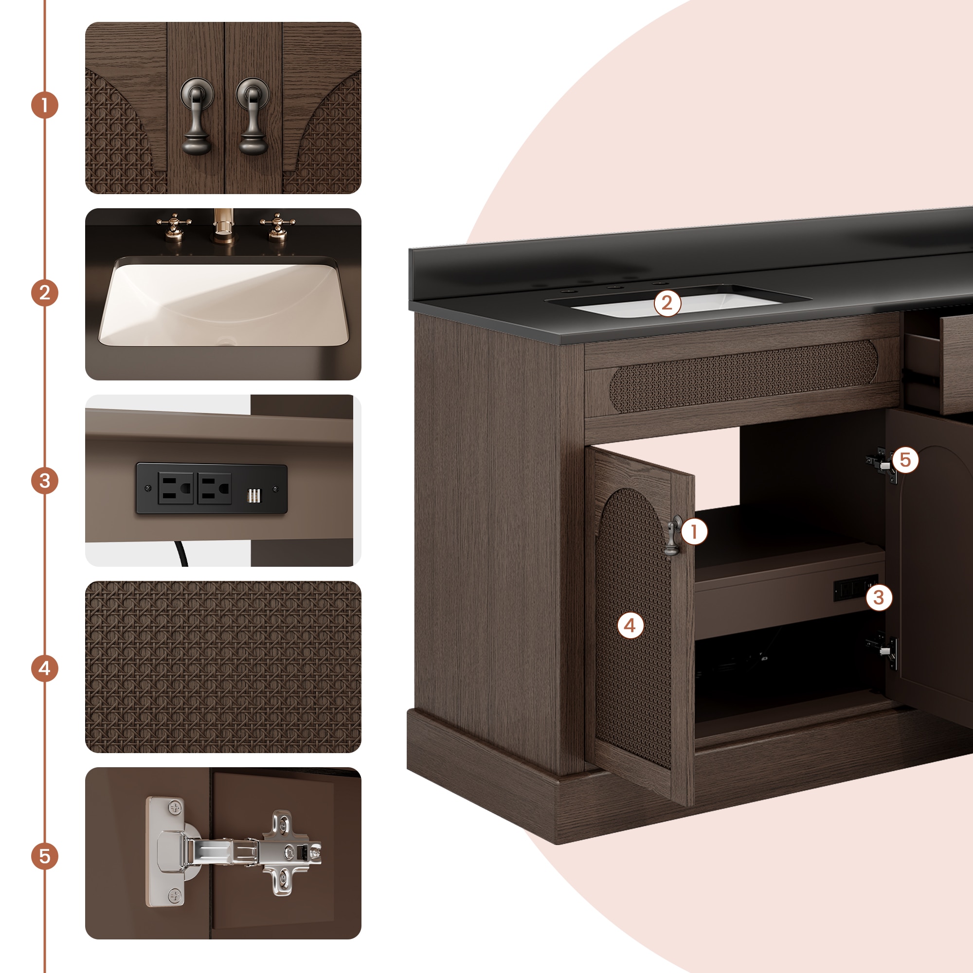 VOUA SAF-DXDRZJ7-GY Bath-Vanity-Combo - View #5
