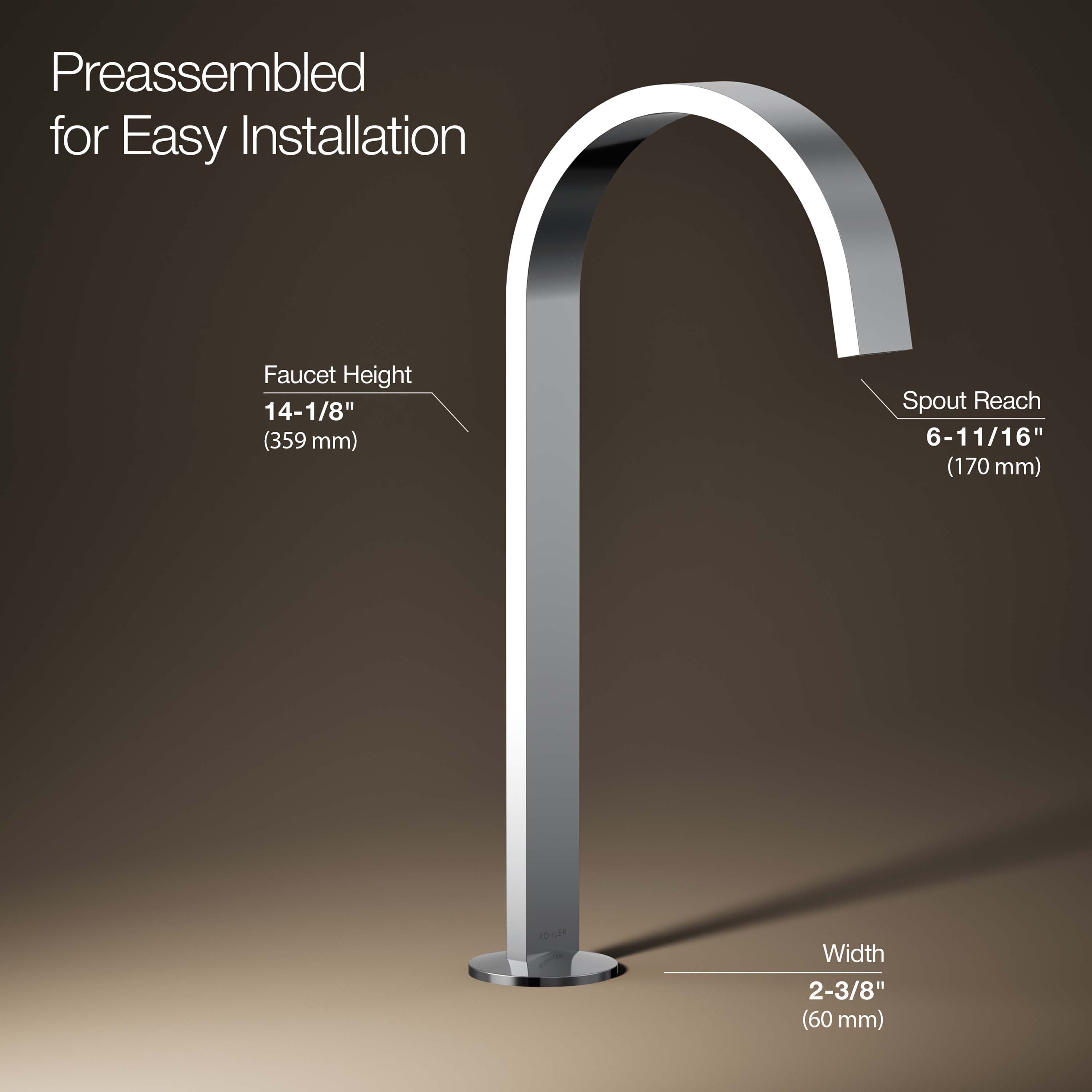 KOHLER K-77966-CP Lavatory-Faucets - View #4